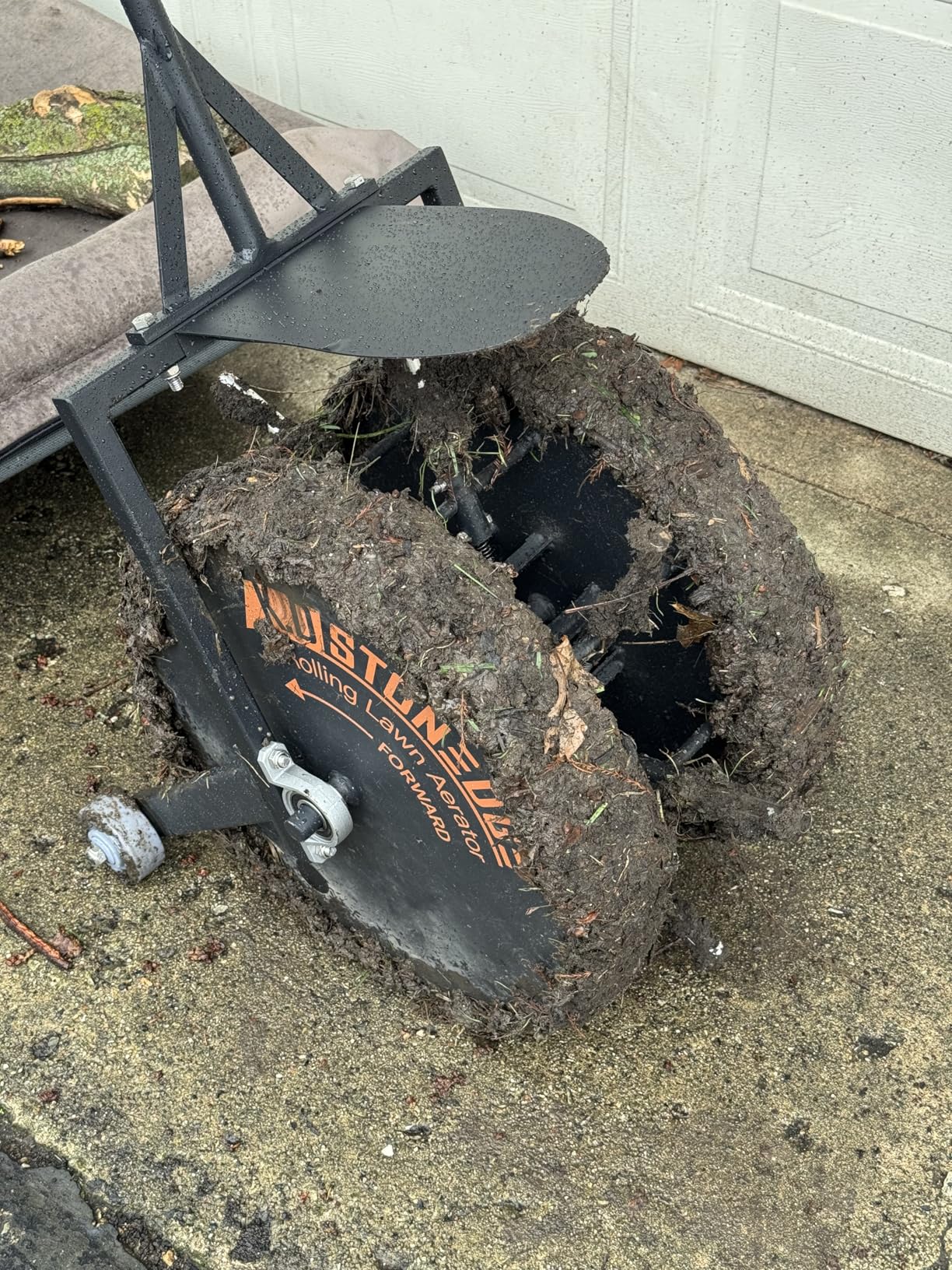 Patented Rolling Lawn Aerator Compacted Soil Loosening Manual Coring Tool | Yard Grass Pulling Plugs, Manual Aeration Tool, Push Roller Rotary, Compacted Garden Soil Loosening customer photo 2