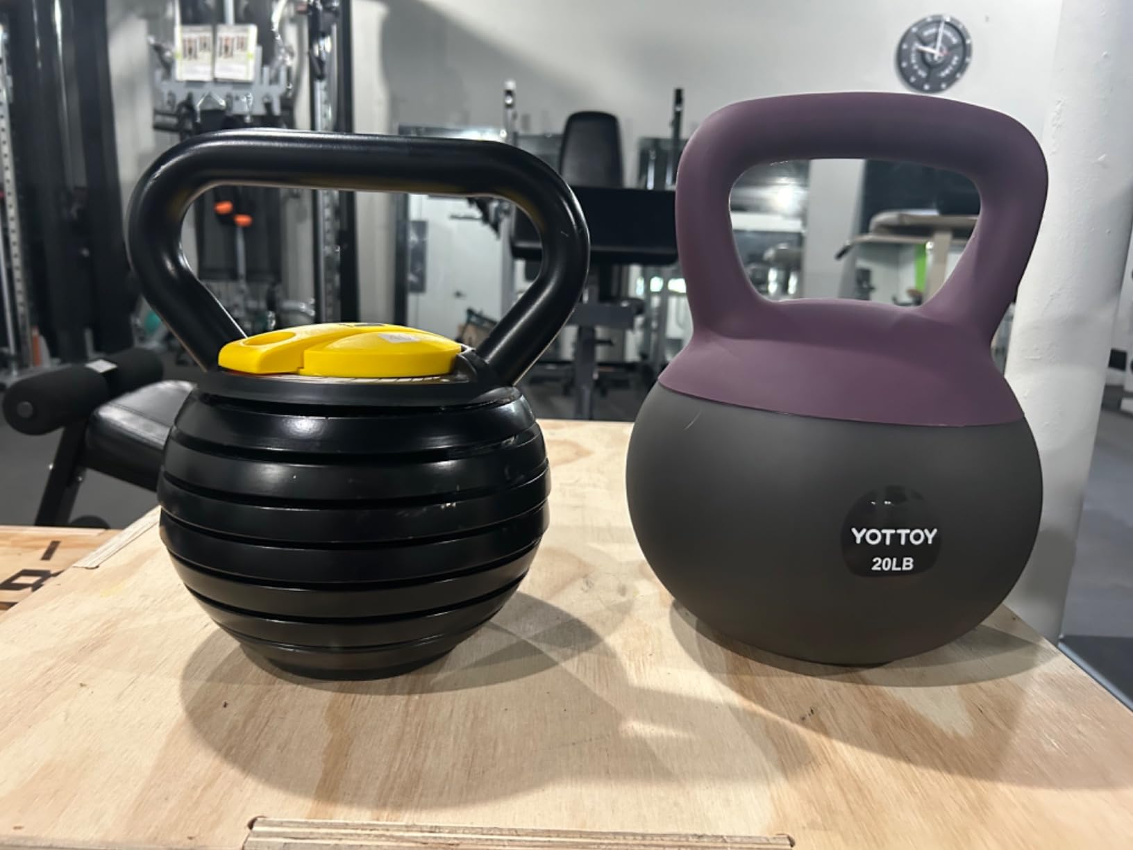 YOTTOY Soft Kettlebell, Set for Strength Training Kettlebells & Home Workouts, Soft-Sided Cushioned Base customer photo 1