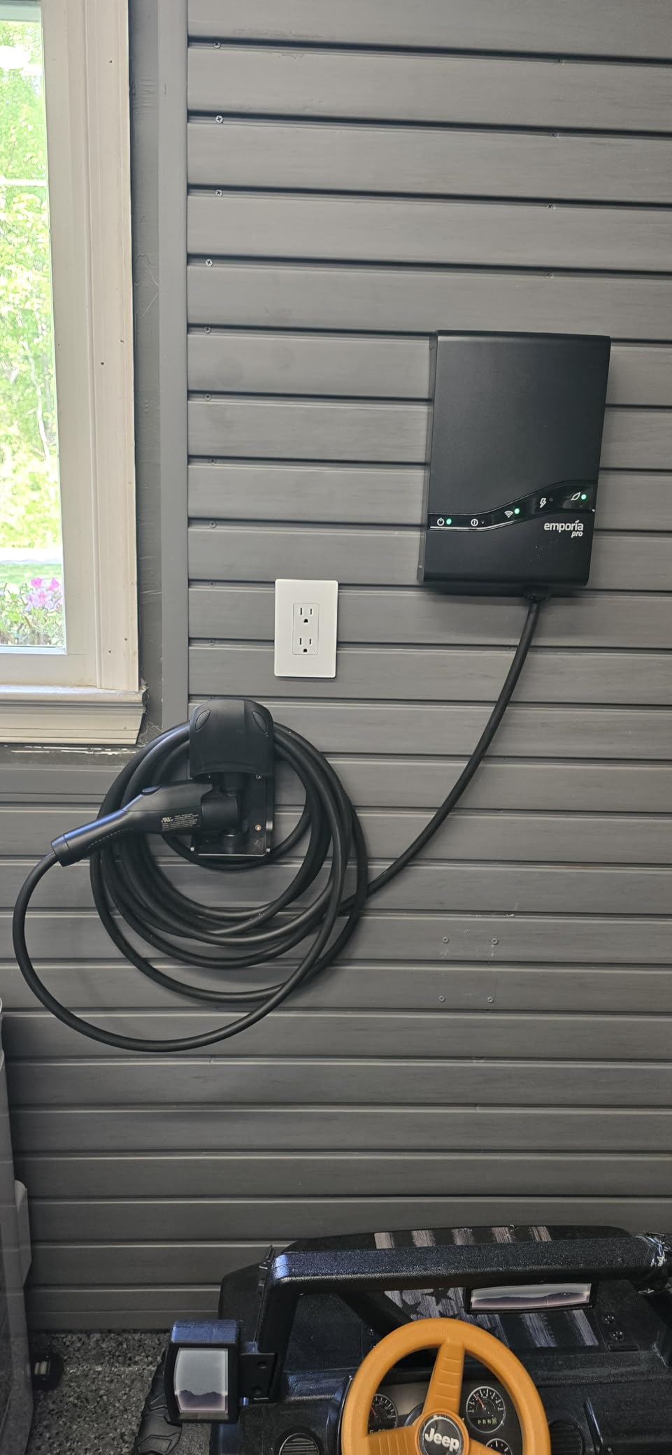EMPORIA Pro Level 2 EV Charger with PowerSmart - 48 amp Fast EV Charger for Home with Hardwire and J1772 Connector - 240v Electric Vehicle Charging Station and 25' EV Charging Cable customer photo 1