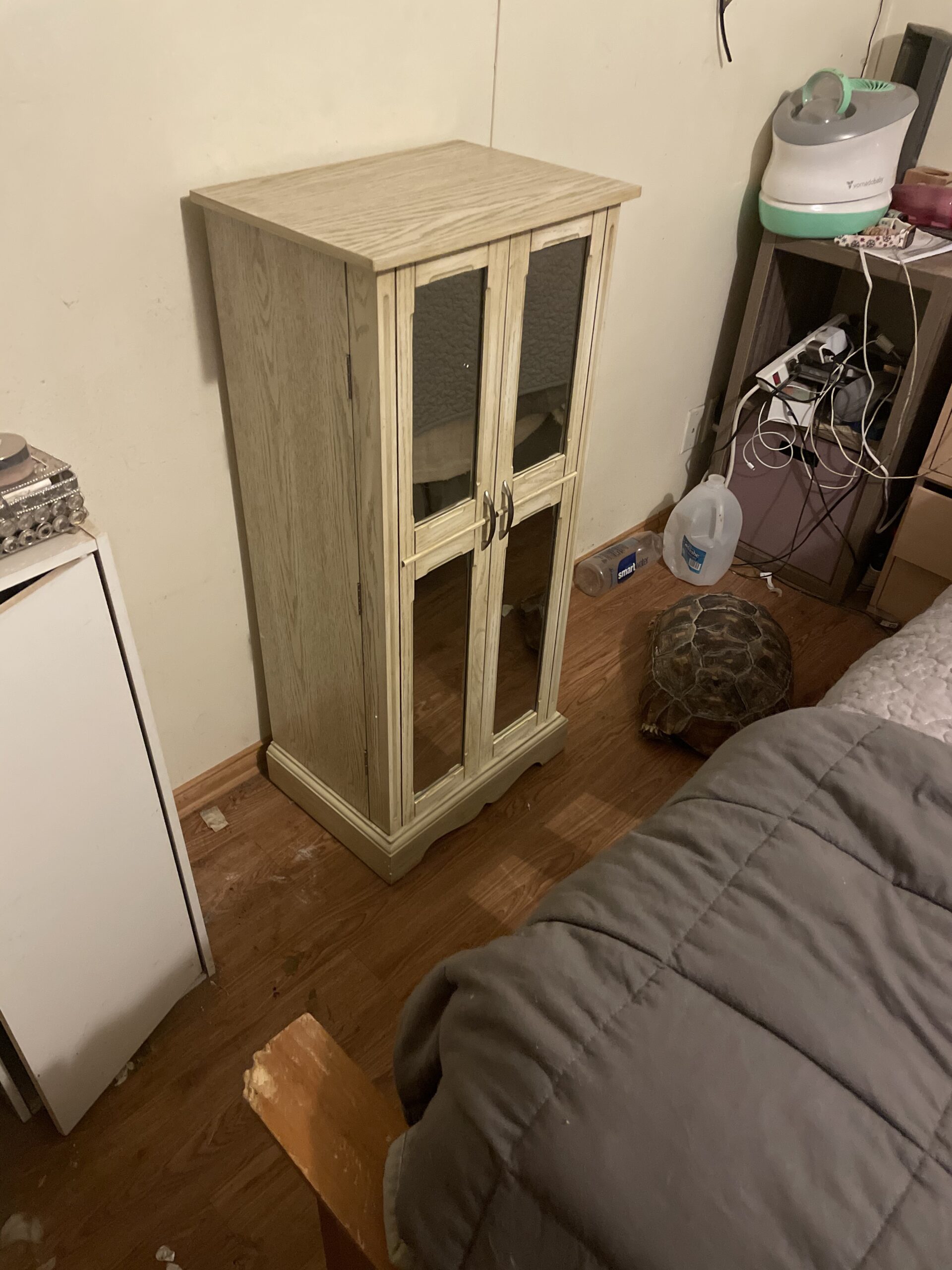 Hives & Honey Chelsea Standing Jewelry Armoire Cabinet, Jewelry Storage Organizer with Top Flip Mirror, Walnut customer photo 1