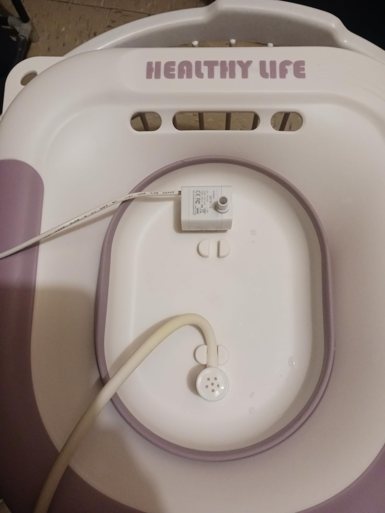 LeMeeOly Electric Sitz Bath, Unisex Foldable Sitz Bath for Toilet Seats, Sitz Bath for Postpartum Care and Hemorrhoids, Non-Slip & High Water Flow (Purple) customer photo 2