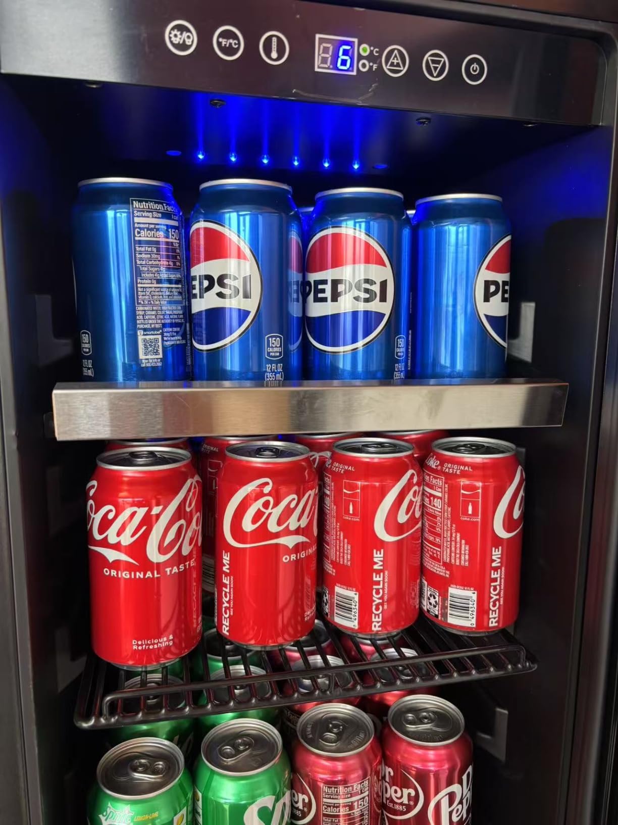 BODEGA 24 Inch Wine and Beverage Refrigerator, Dual Zone Wine and Bar Beverage Cooler, Commercial Black Bar Cooler With 2 Glass Doors, Bar Fridge Hold 19 Bottles and 57 Cans,Built-In or Freestanding. customer photo 2