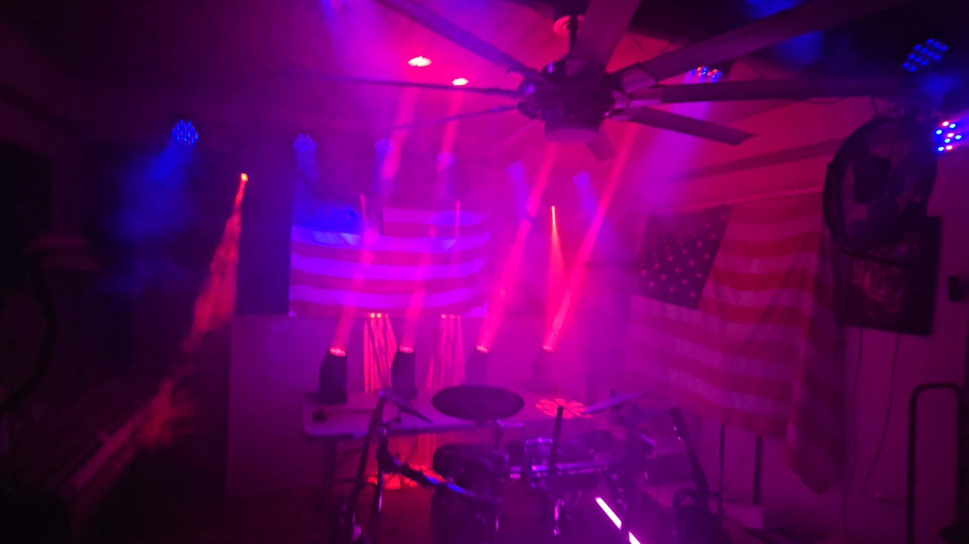 Betopper Moving Head Light, 150W Moving Head DJ Lights for Party (LB150, 2-Pack) | LB150 With Beam 12 GOBO 12 Colors 1 Prism Plate, DMX Sound Activated, 0~100% dimming, for DJ Party Bar Wedding Stage Lighting customer photo 1