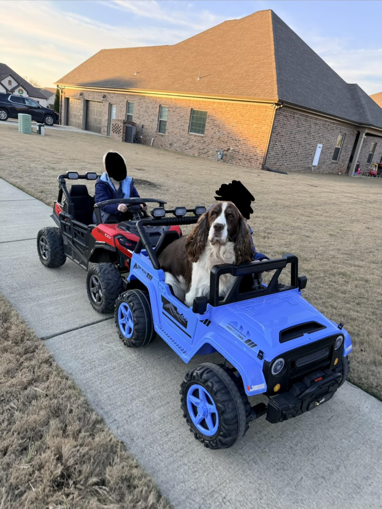 ARBELI 24V 2 Seater Ride on Car Truck, 4x200W Motors, EVA Tires, Pink | 24V ride on toys for big kids 3-8, max 4.5mph, remote control, rainbow lights, bluetooth, shock absorbers, max load 133 lbs customer photo 1