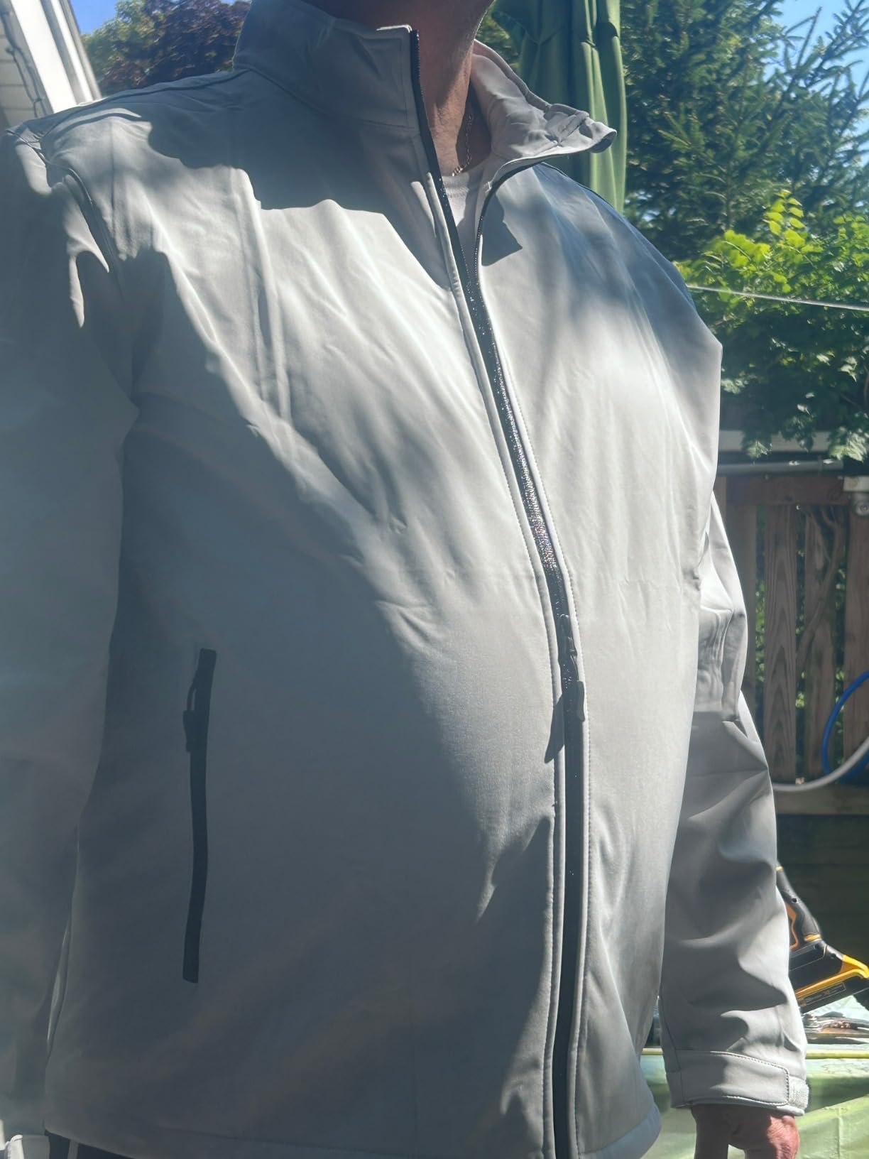 TACVASEN Men's Lightweight Softshell Waterproof Fleece Windbreaker Jacket customer photo 1