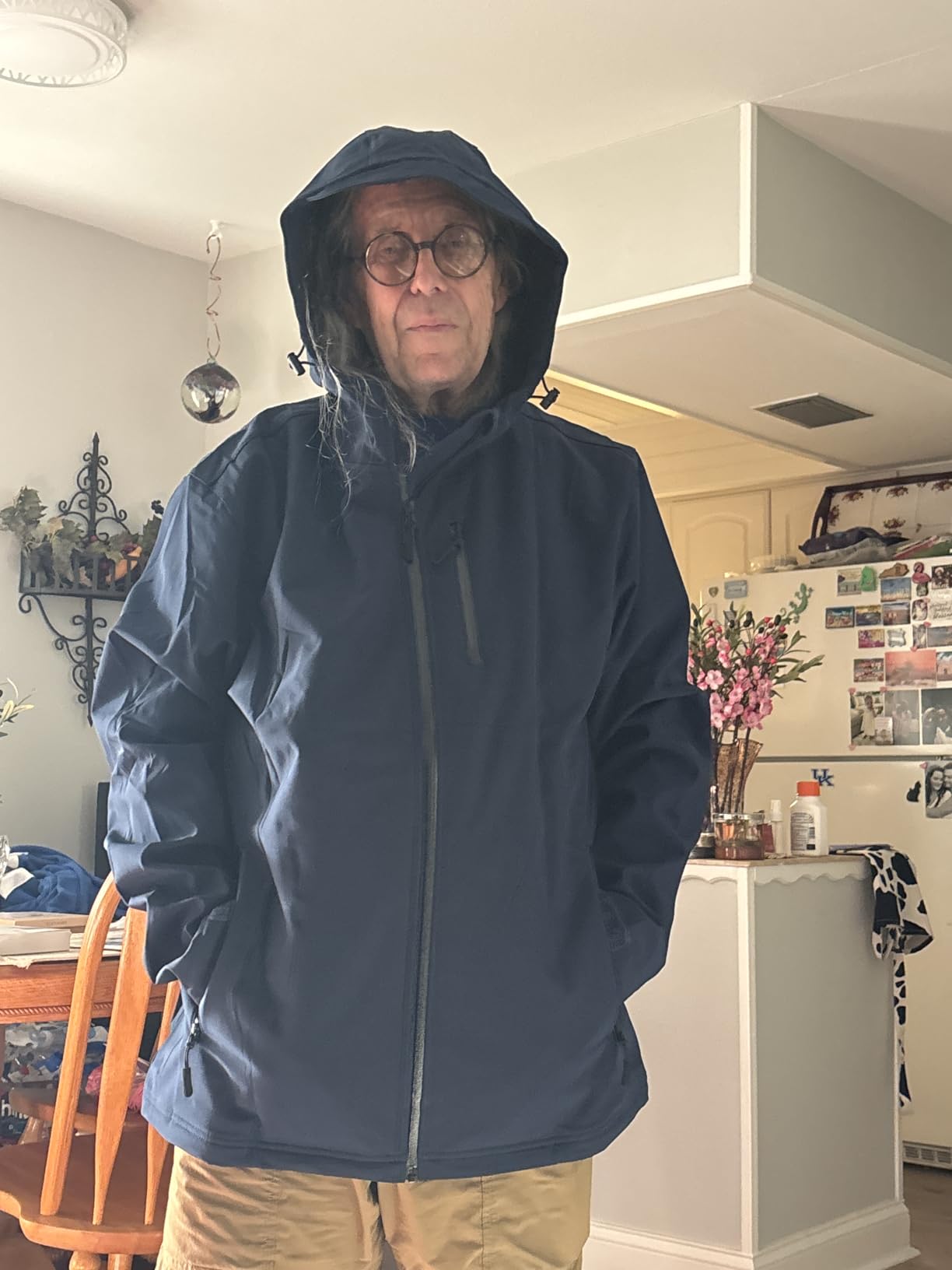 TACVASEN Men's Waterproof Softshell Jacket Fleece Lightweight Rain Coat customer photo 2