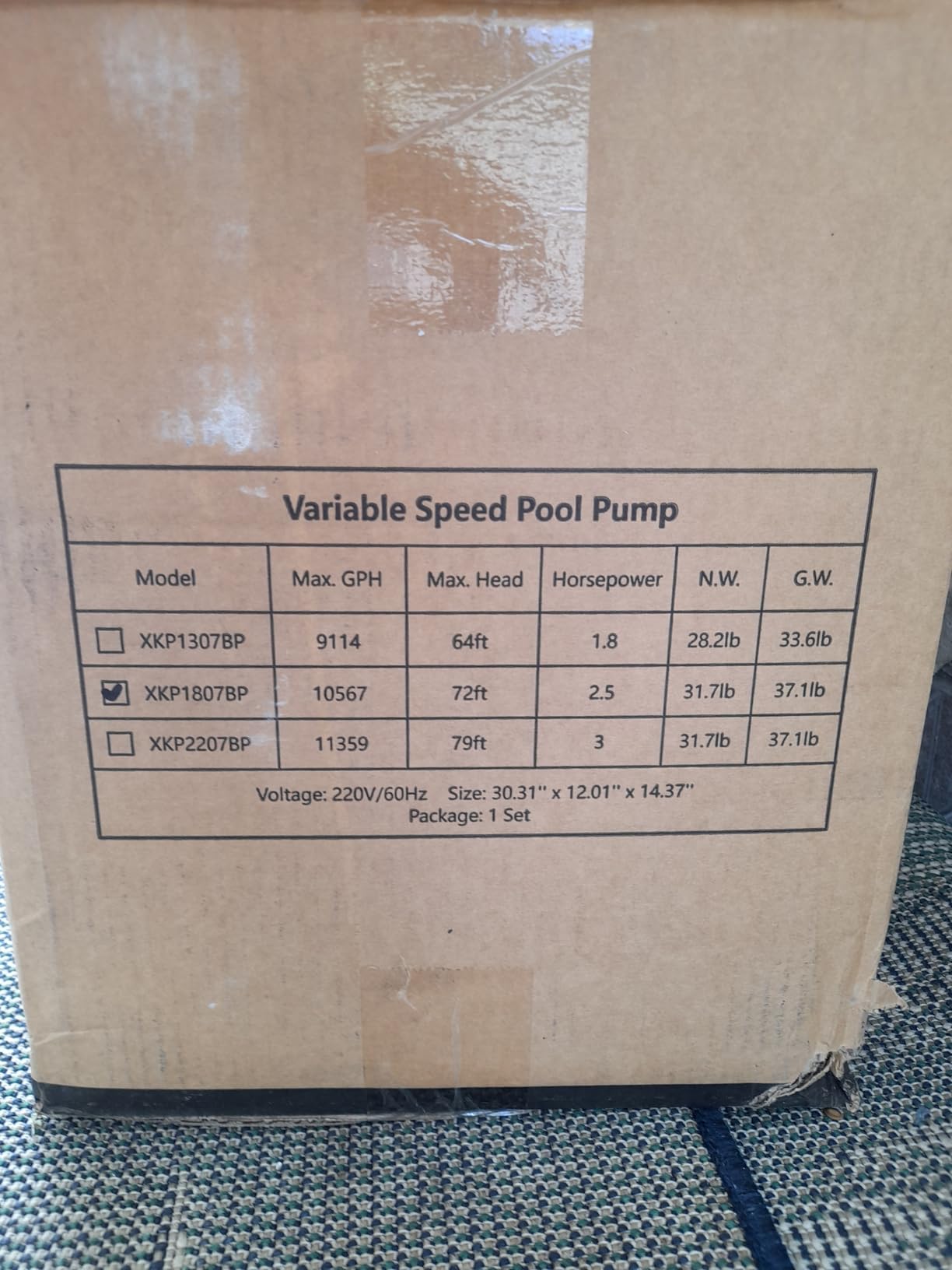 1.8HP Variable Speed Pool Pump for Inground & Above-Ground Pools, Permanent Magnet Motor, 220V-240V, High-Flow 9114 GPH, Energy Efficient & Quiet Self-Priming Pool Pump with Filter Basket customer photo 2