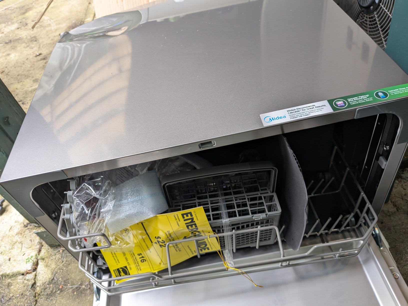 Midea Countertop Dishwasher Portable, 6 Place Settings, Energy Star | Mini Dishwasher with 6+2 Cycles, 52 dB Quiet & Compact, Perfect for Apartments, Dorms, or RVs, Silver customer photo 2