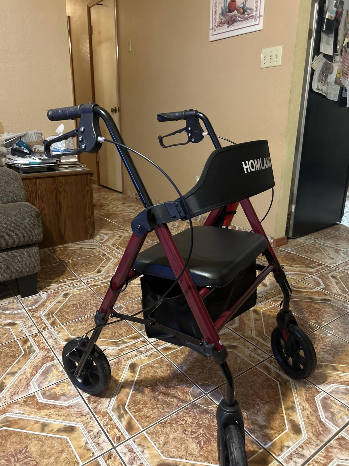HOMLAND Foldable Rollator Walkers for Seniors with Seat, 17 lb Lightweight | 8