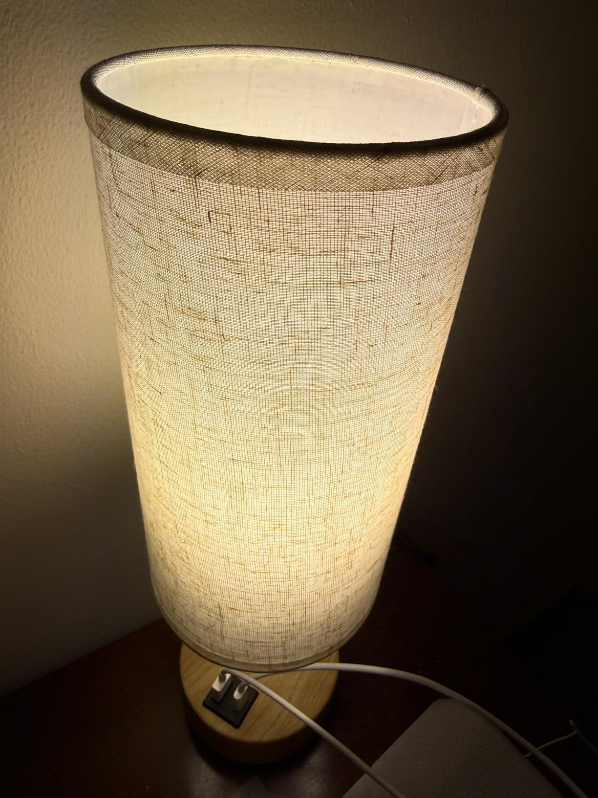 Dicoool Bedside Table Lamp for Bedroom - 3-Way Dimmable Touch Lamp, USB A+C, LED Bulb Included, 14
