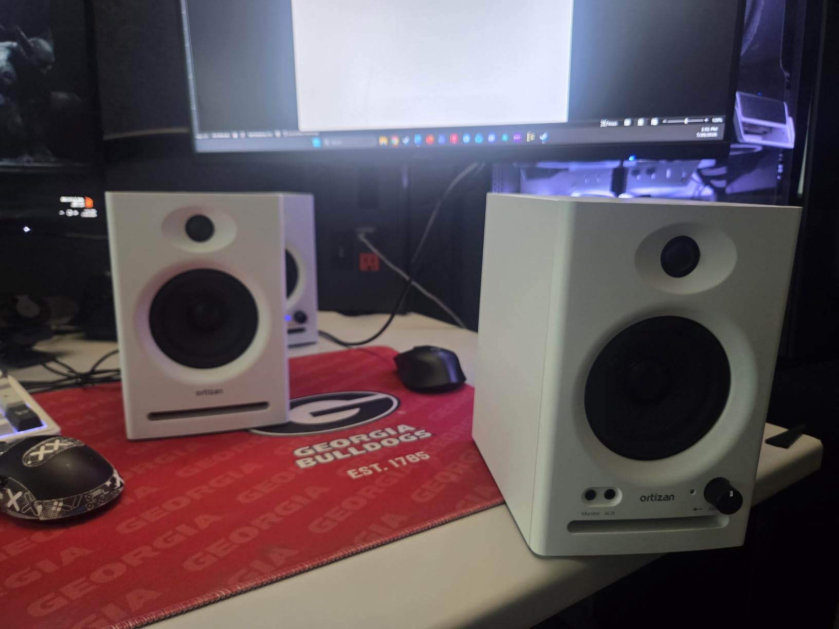 Ortizan C7 Powered Studio Monitors Pair with Bluetooth 5.3, Black customer photo 1