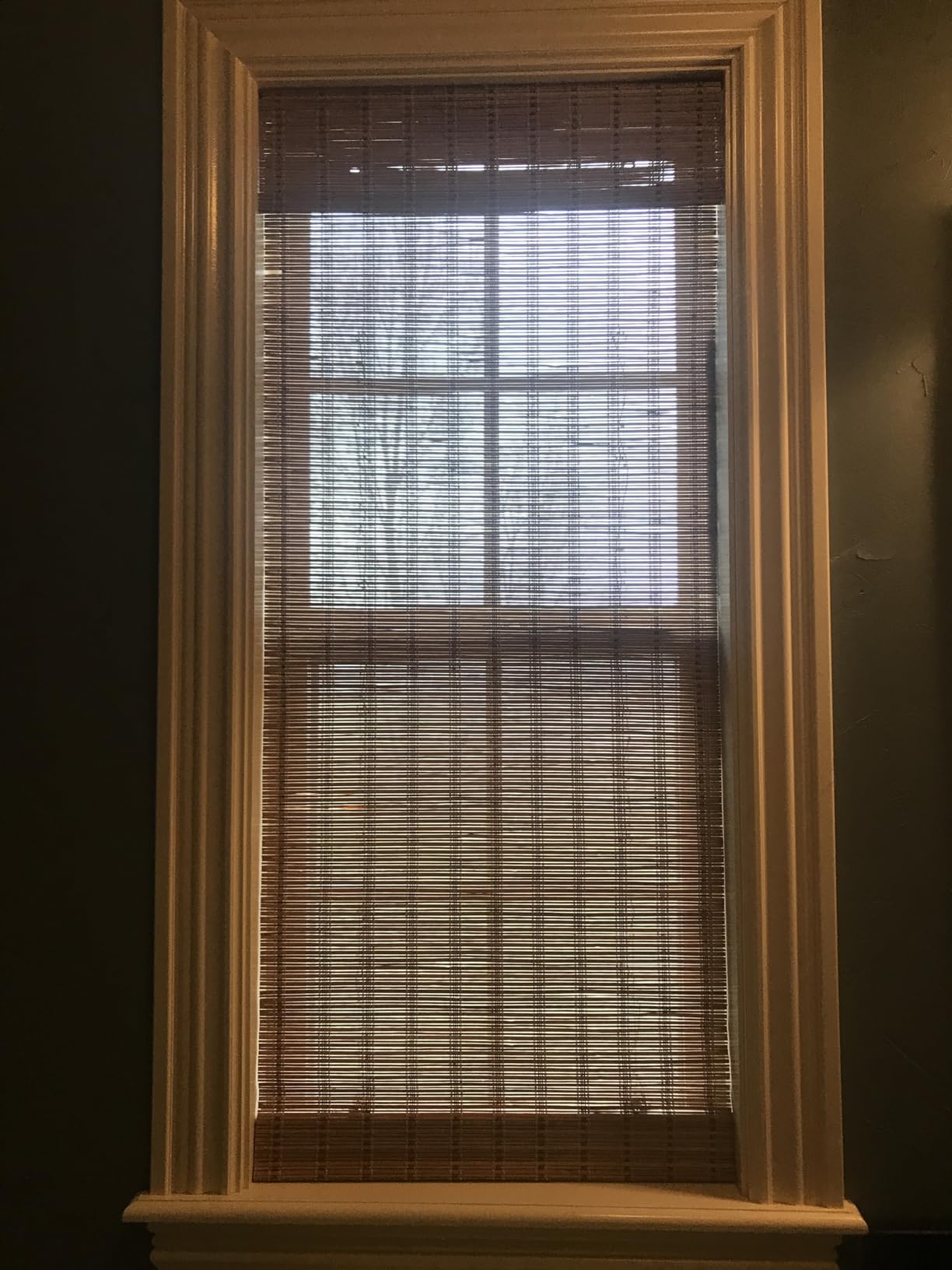 Kokorona Cordless Bamboo Roman Shades with Valance, Light Filtering Bamboo Blinds for Interior Windows, Natural Roll Up Bamboo Shades for Home, Office, Easy Installation, 20