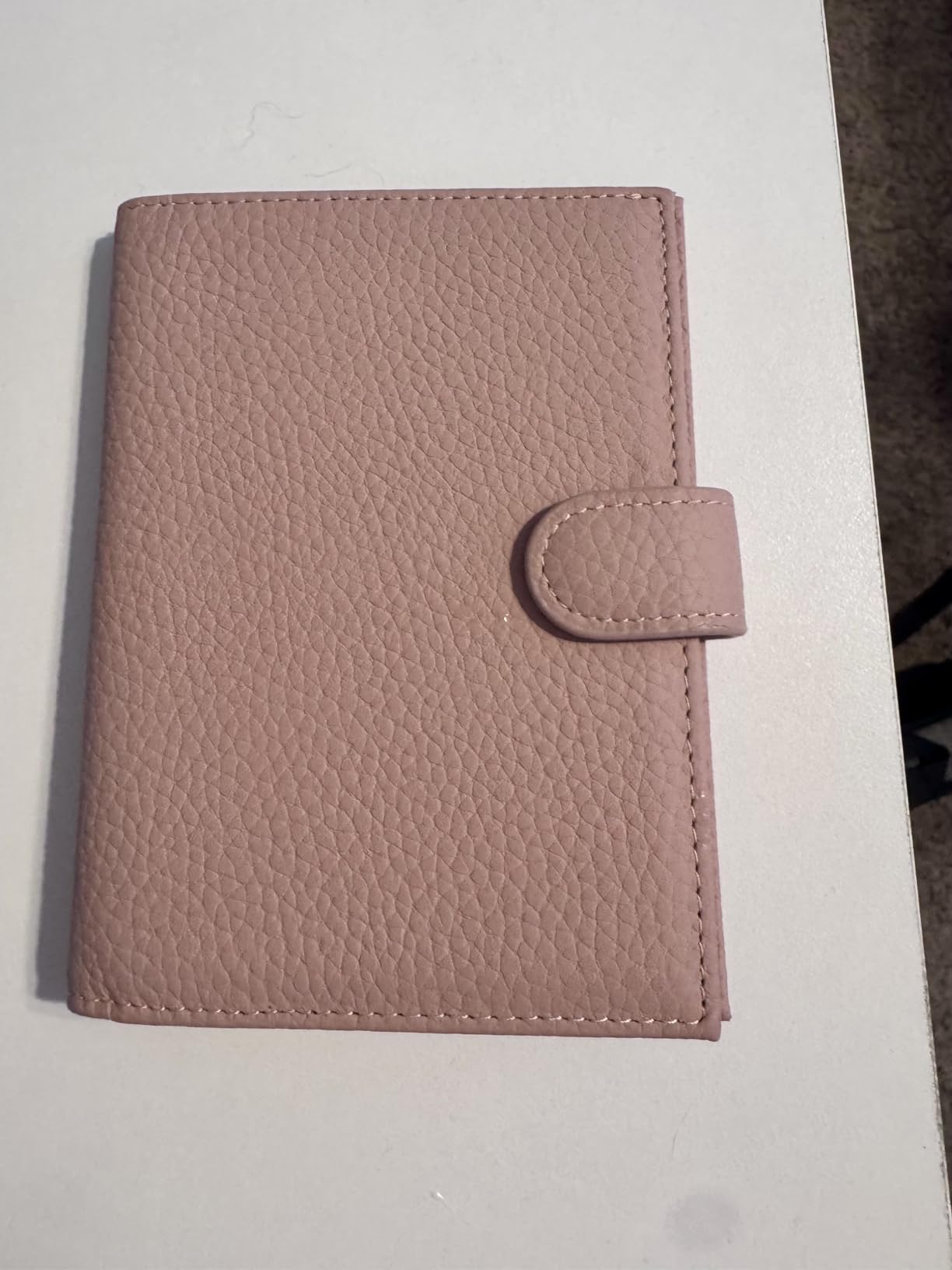 Karmiir RFID Slim Passport Holder for Man & Women, Compact Leather Passport Wallet with Card Holders SIM Slots, Zippered Coins Pocket and Cash Holder Travel Passport Cover Case, Dark Blue customer photo 1
