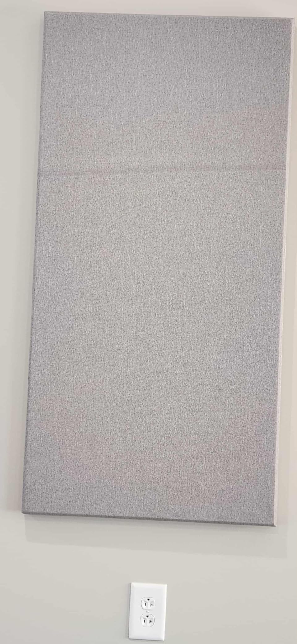 Olanglab Sound Absorbing Acoustic Wall Panels 2 Pack, 2'' 24''x48'' Fiberglass Sound Dampening Panels, Large Fabric Wrapped Sound Proof Panels for Walls (Light Gray) customer photo 1