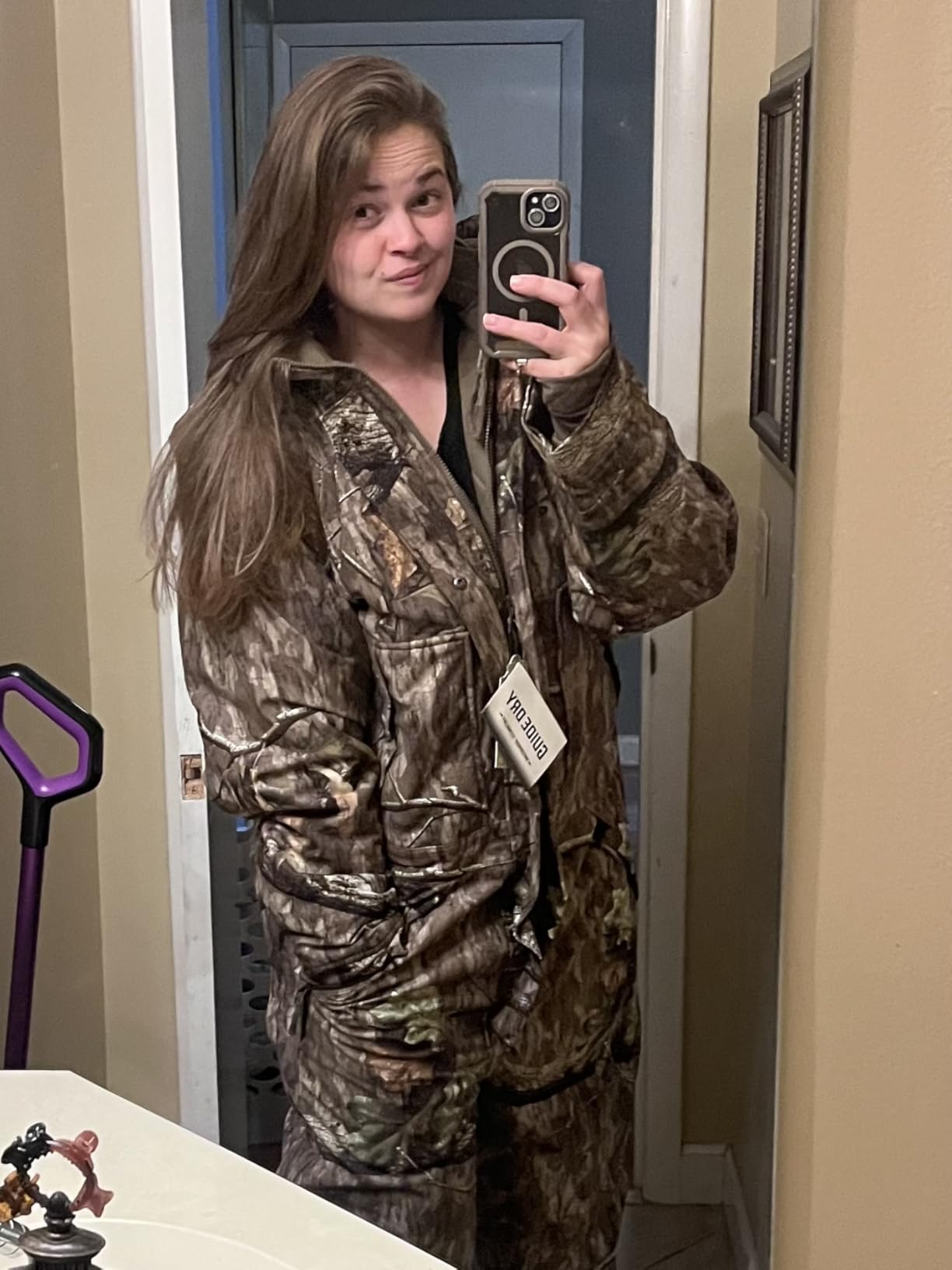 Guide Gear Men's Dry Waterproof Hunting Coveralls with Hood, Insulated Camo Hunt Overalls customer photo 2