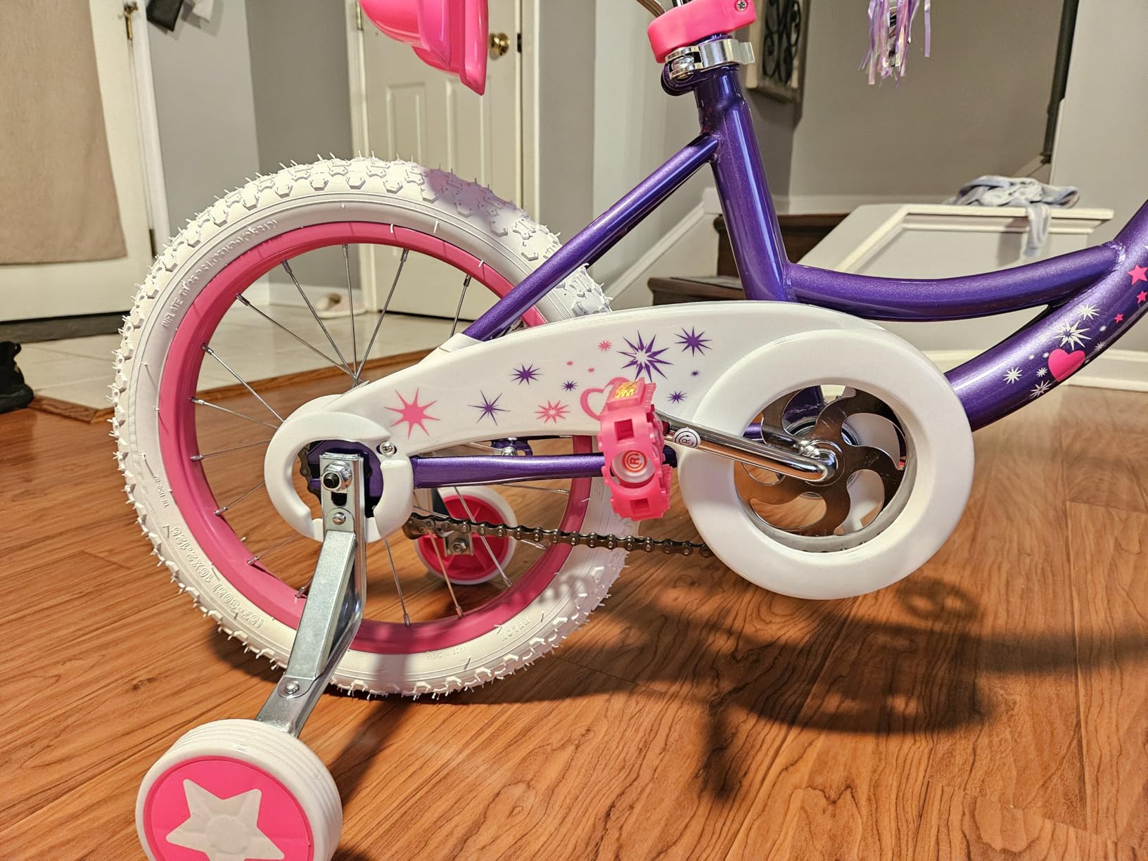 WEIZE Girls Kids Bike 14 16 18 Inch Children Bicycles with Training Wheels customer photo 1