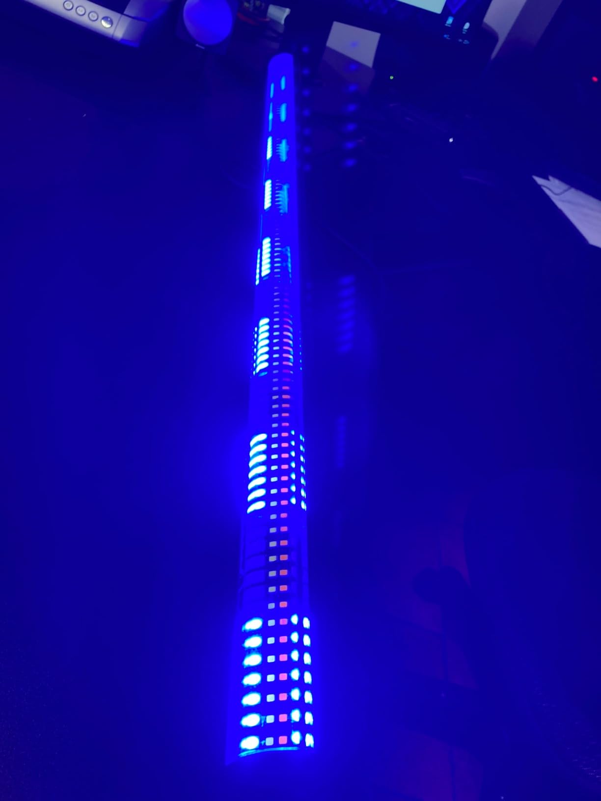 240W Stage Wash Light Bar - 448LEDs RGBWA DMX Light Bar by DMX Master-Slave Control 32 RGB & 12 White & 12 Amber Zones Chase Effects for Wedding Concert Music DJ Live Halloween Event Performance customer photo 1