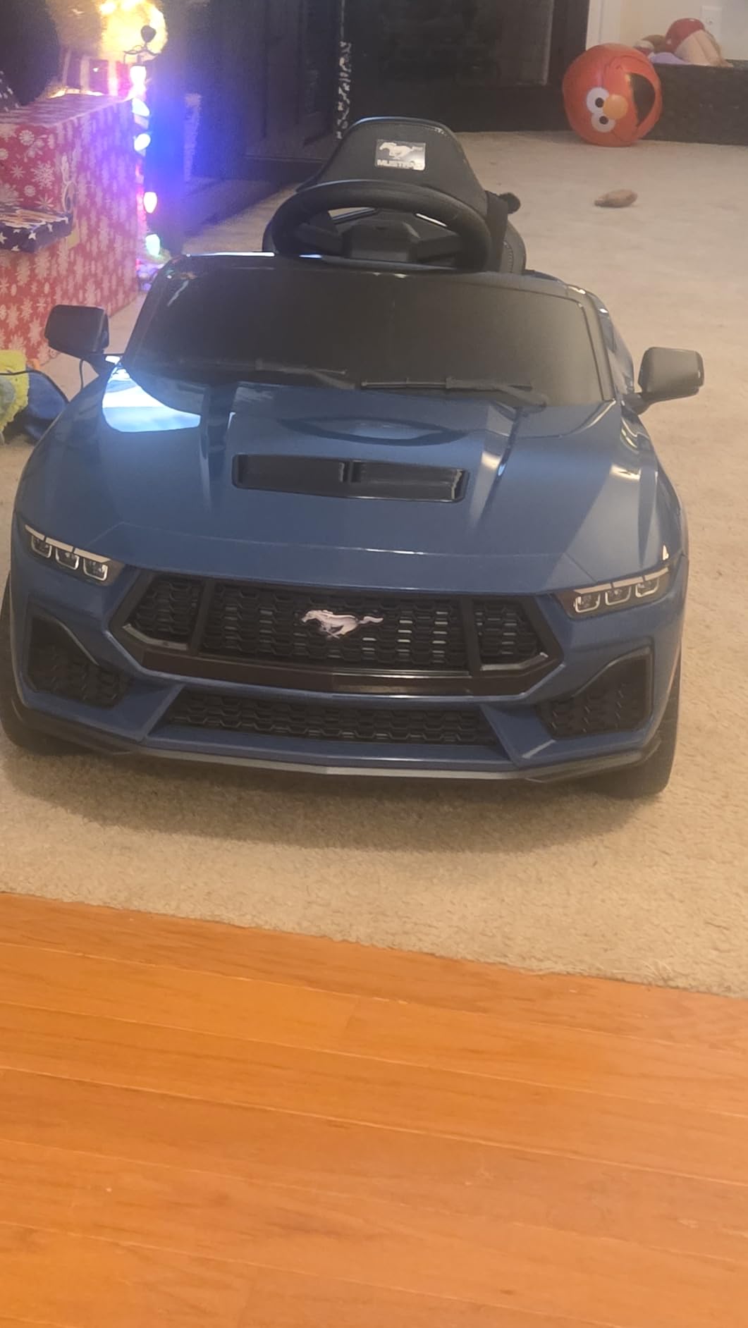 Best Choice Products Kids 12V Electric Ride On Car Officially Licensed Ford Mustang w/Parent Control, LED Lights, 2 Speeds, Bluetooth - Gray customer photo 1