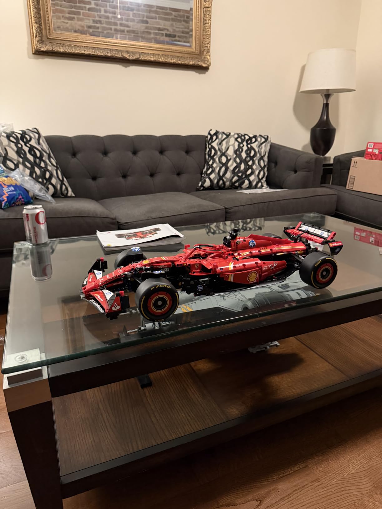 LEGO Technic Ferrari SF-24 F1 Model Car Kit - Building Set for Adults, Ages 18+ with Realistic Features - Ferrari DIY Craft for Display - Gift Idea for F1 Fans - 42207 customer photo 1