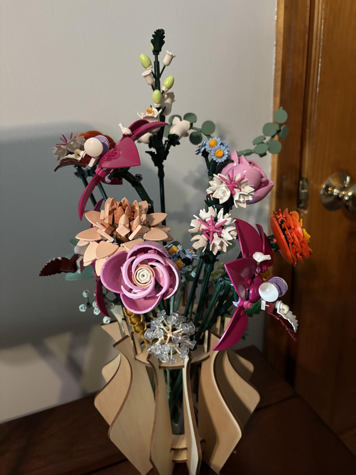 LEGO Botanicals Pretty Pink Flower Bouquet Building Set for Adults - Gifts for Birthdays - Artificial Flowers for Decor or Table Display - 10342 customer photo 1