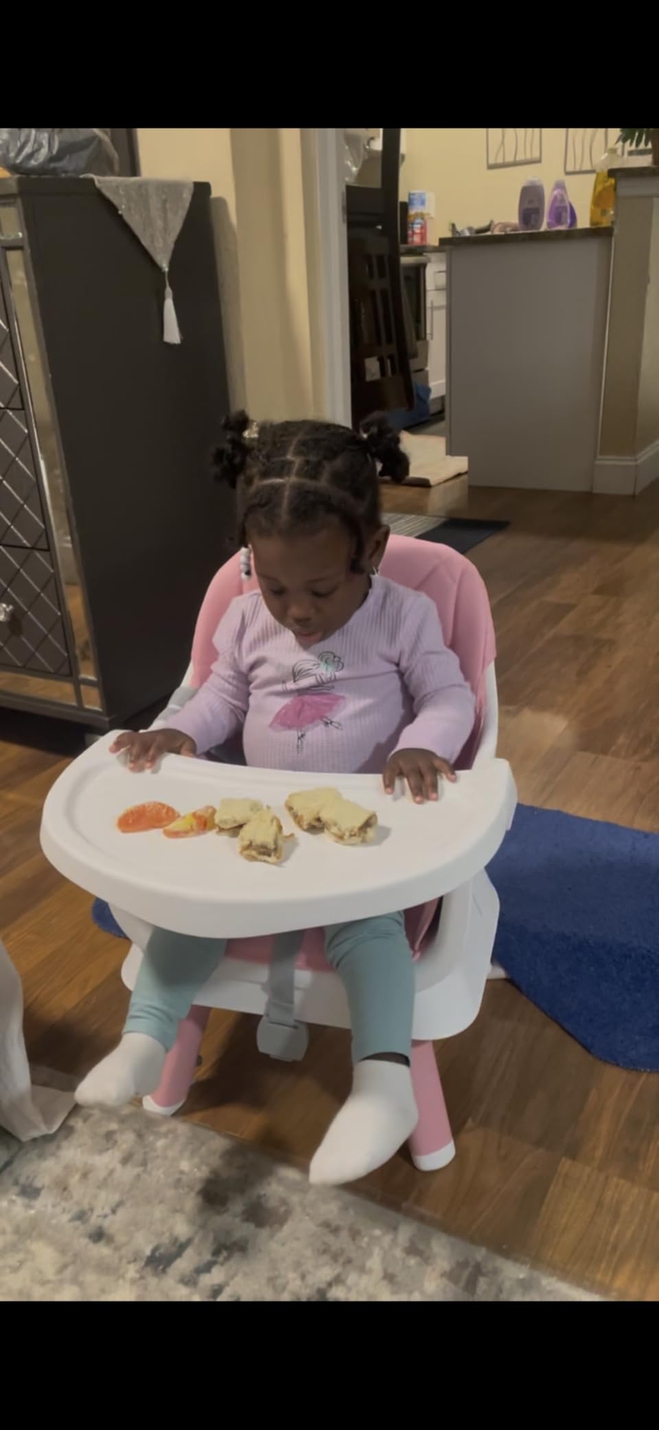 Babyliebe 15-in-1 Baby High Chair, Convertible Highchair for Babies and Toddlers with Activity Center, Booster Seat, Building Block Table, Toddler Chair with Safety Harness, Removable Tray (Gray) customer photo 2
