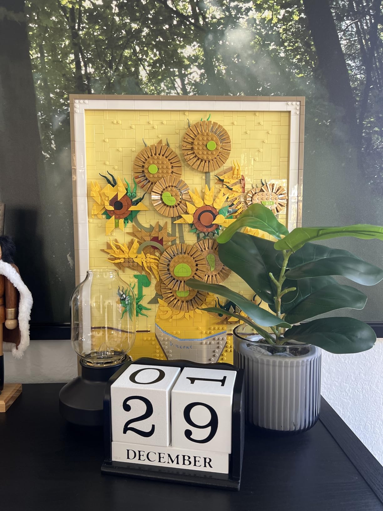 Art Vincent Van Gogh Sunflowers Building Set for Adults - Home Decor Idea - Brick Built Painting - Gift for Birthdays - 31215 customer photo 2