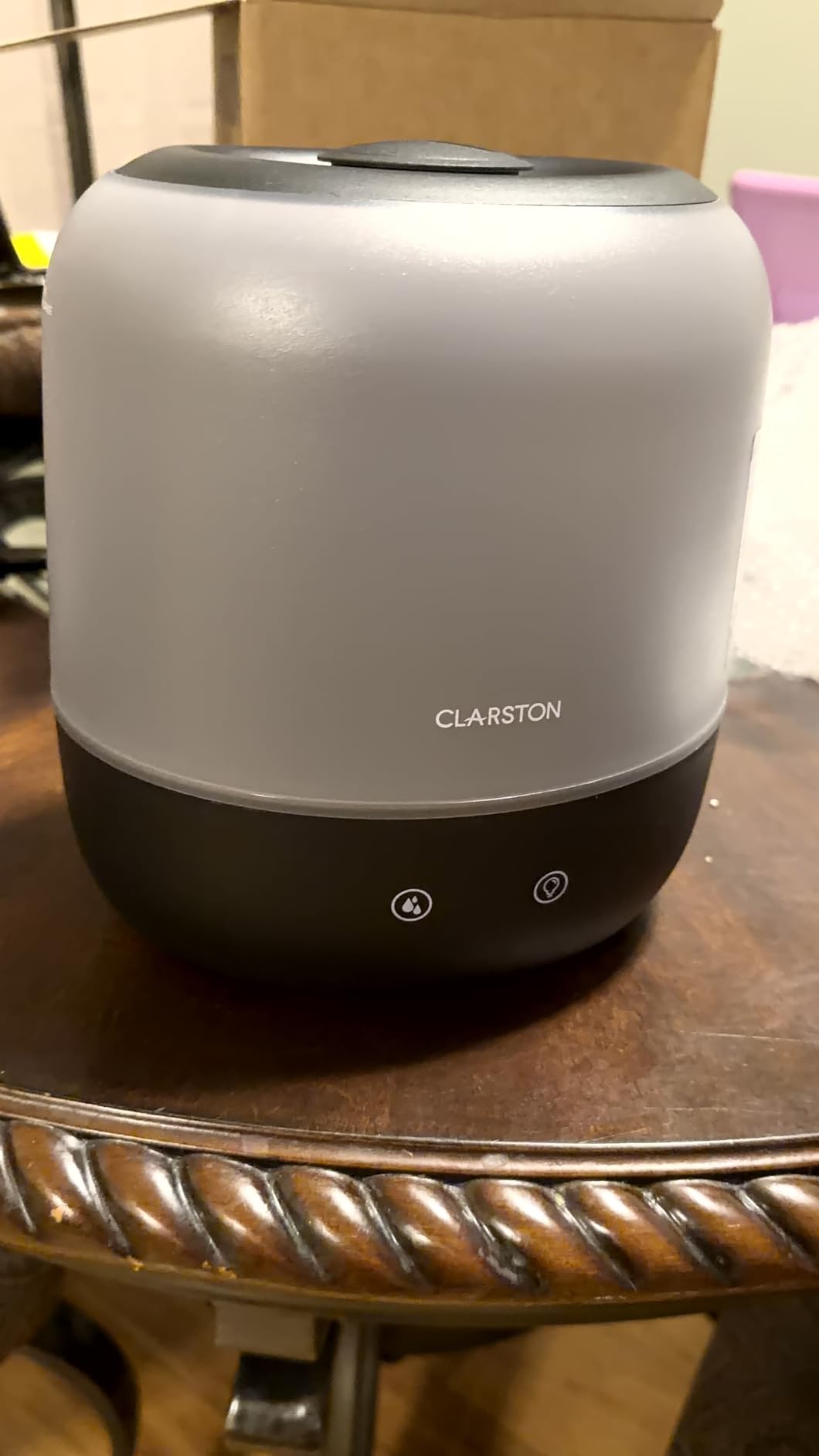 Clarston Humidifiers for Bedroom, 2L Cool Mist Humidifier, 24dB Quiet Sleep | 25H Runtime, Easy to Top Fill & Clean, Humidification for Baby Nursery & Plant, 360° Nozzle for Large Room, Nightlight, No BPA customer photo 1