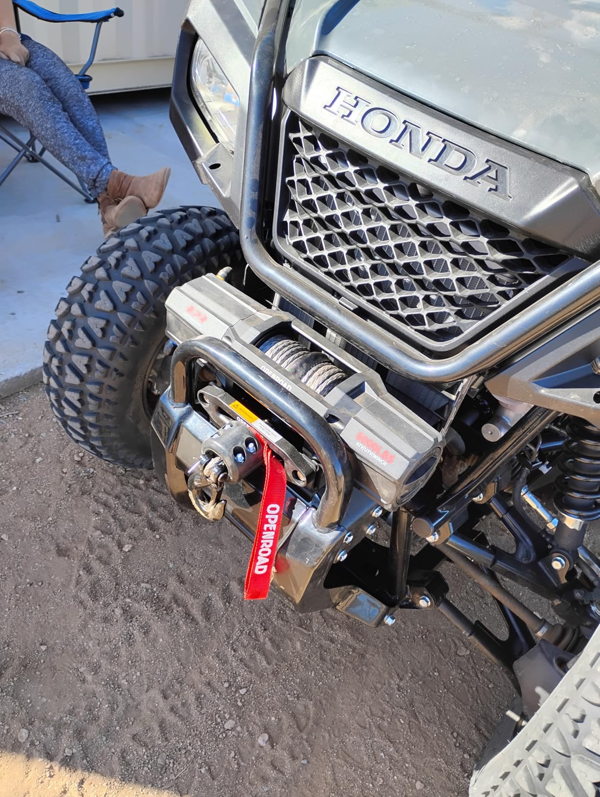 OPENROAD 12000 lbs Winch with Synthetic Rope and 2 Wireless Remotes - Panther Series 3S customer photo 2