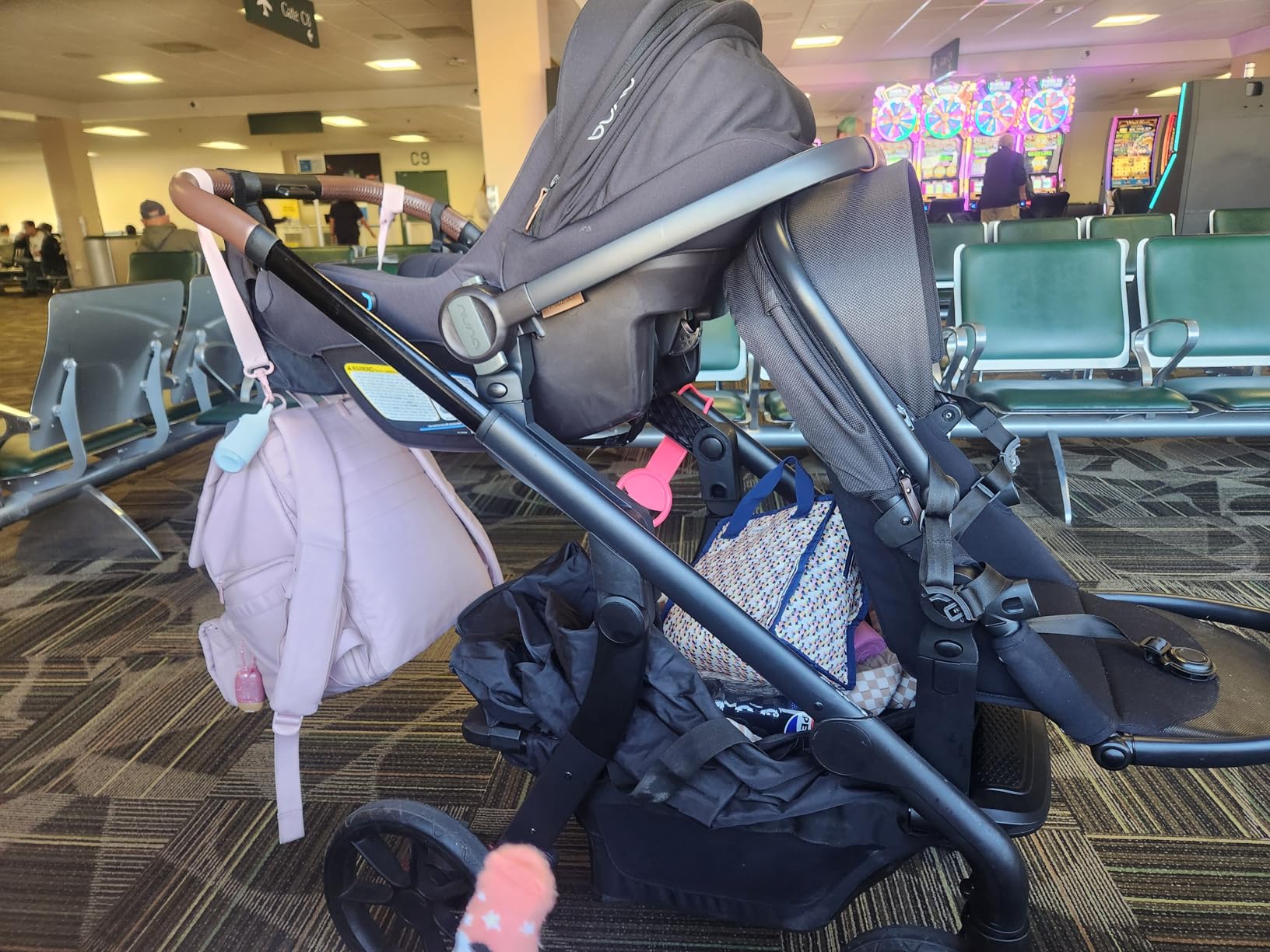 Momcozy ChangeGo Single to Double to Wagon Stroller, 23 Configurations | Carrycot and Seat Included with Large PU Wheels, All-wheel Suspension, and an Extendable UPF 50+ Canopy customer photo 2