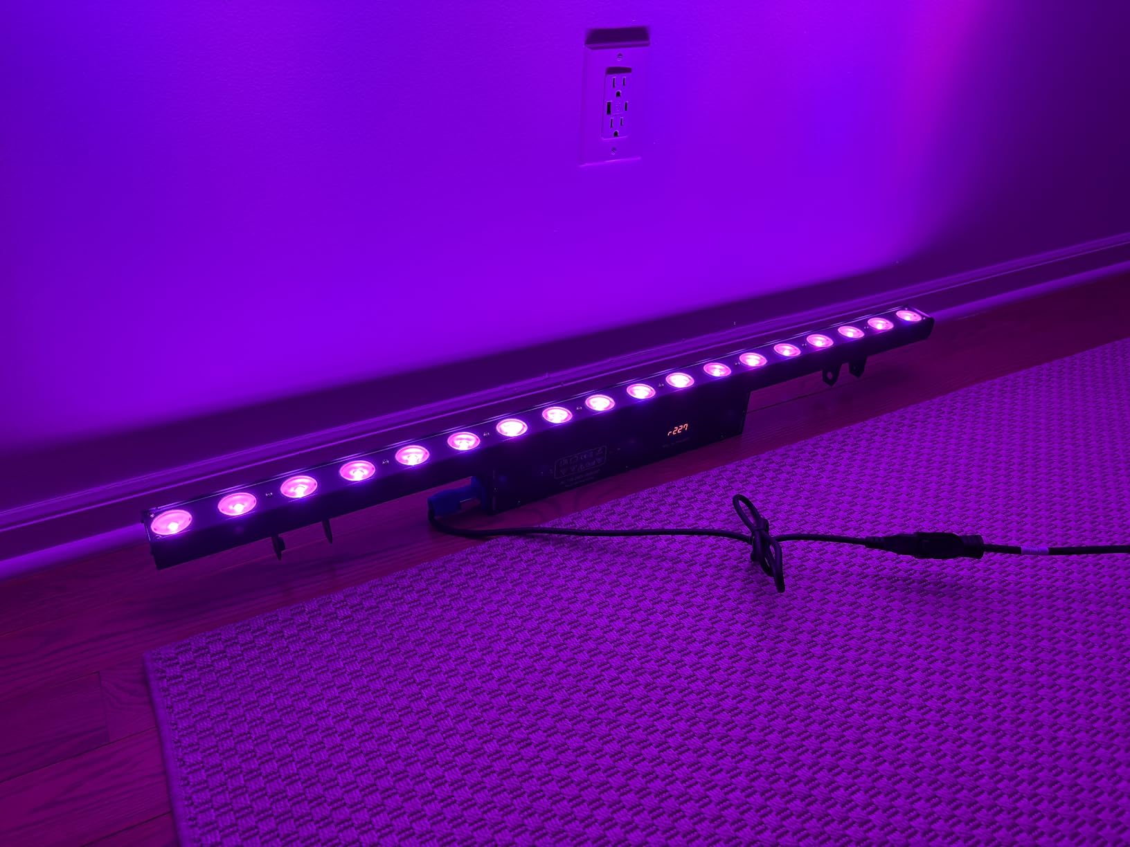Stage Wash Light Bar: 120W RGBW LEDs Individually Controlled DMX Light Bar - 114 Colorful Chase Effects & 15 Static Colors - Sound DMX Control for DJ Wedding Party Club GigBar Live Show customer photo 1