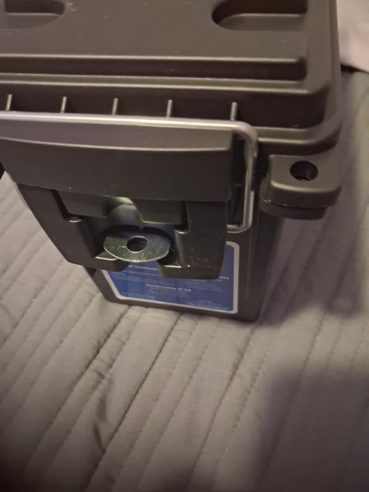 Sheffield Ammo Box Made in USA, Stackable Lockable Ammo Storage Box, Black customer photo 2