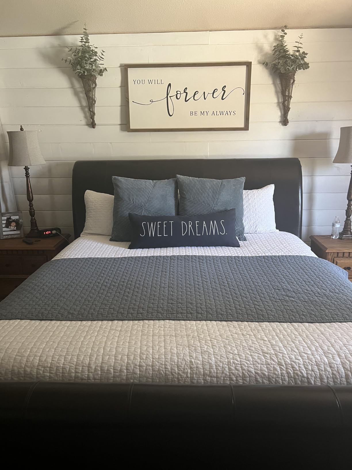 palassio White 100% Cotton Quilt Queen Size Bedding Sets with 2 Pillow Shams, Textured Lightweight Soft Bedspread Shabby Chic Coverlet, Quilted Comforter Bed Cover for All Season, 3 Pieces customer photo 1