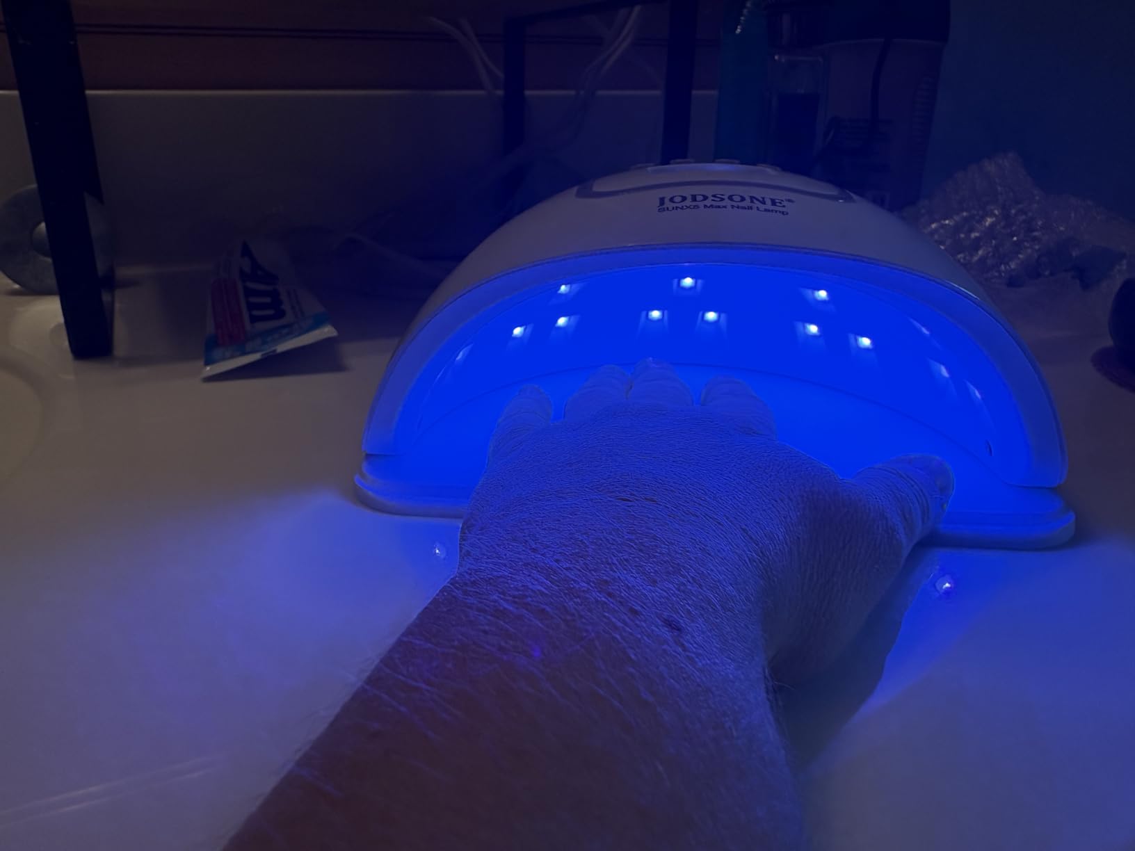 JODSONE U V LED Nail Lamp 320W, Nail Dryer for Gel Polish, Gel Nail Lamp with 72 Light Beads, Led Nail Light for Nails with Automatic Sensor & 4 Timers customer photo 1