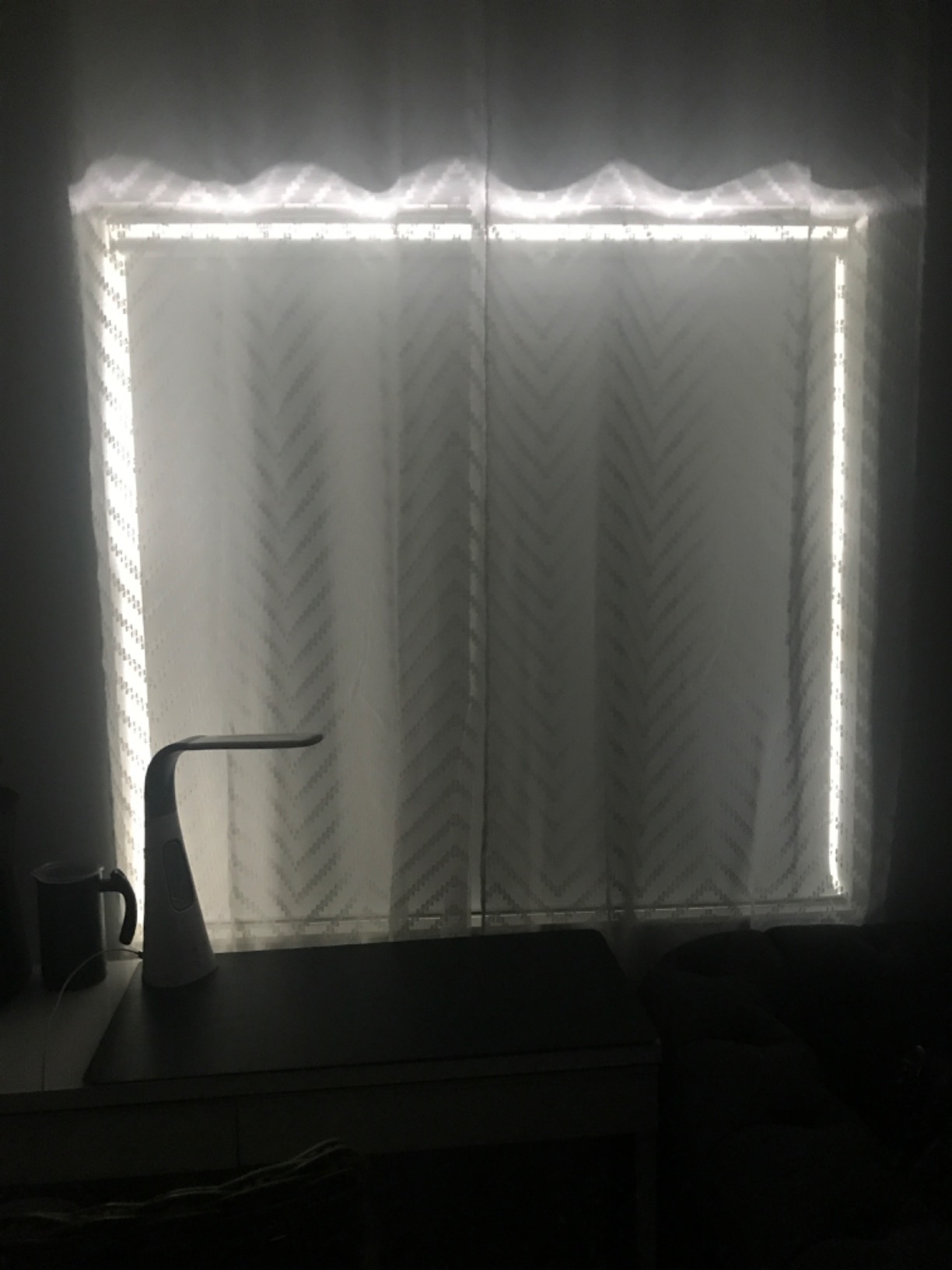 CHICOLOGY Cordless Roller Shade for Indoor Windows, Chalk White, 48x72 | Durable woven fabric, cordless lift, screw-mount metal brackets, low-profile design, pull down, true to size, spot clean only customer photo 1