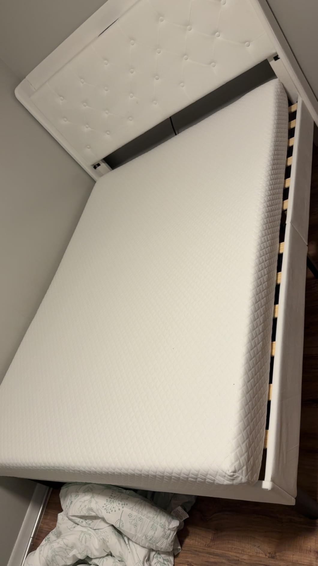 EGOHOME 8 Inch Twin Mattress, Memory Foam Mattress with Cooling Green Tea Gel, Relieve Pressure with Medium Firm Support, CertiPUR-US Certified, 75''L x 38''W, White customer photo 2