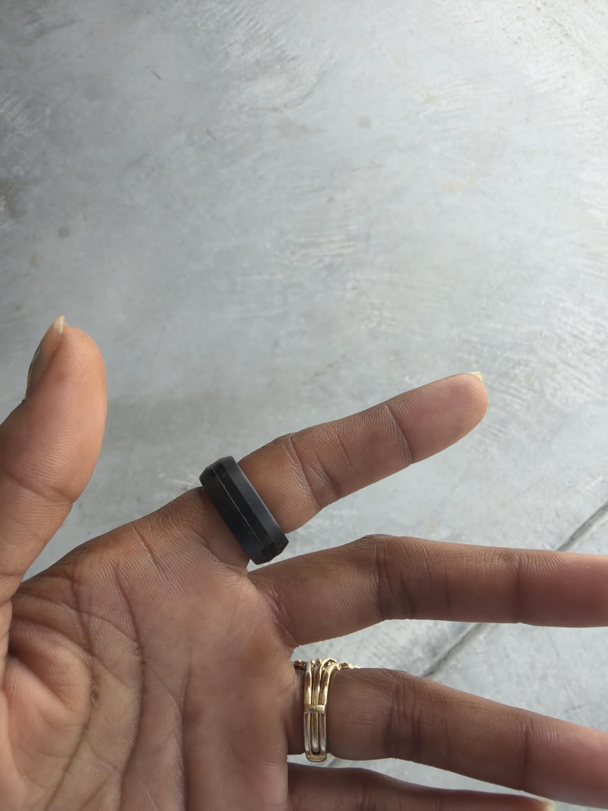 RENPHO Lynx Smart Ring-All Day Sleep & Activity Tracking, Includes Charging Case, Gifts for Men, 7-Day Battery Life, Subscription-Free App for iOS & Android, Size Before You Buy (Silver, Size 10) customer photo 1
