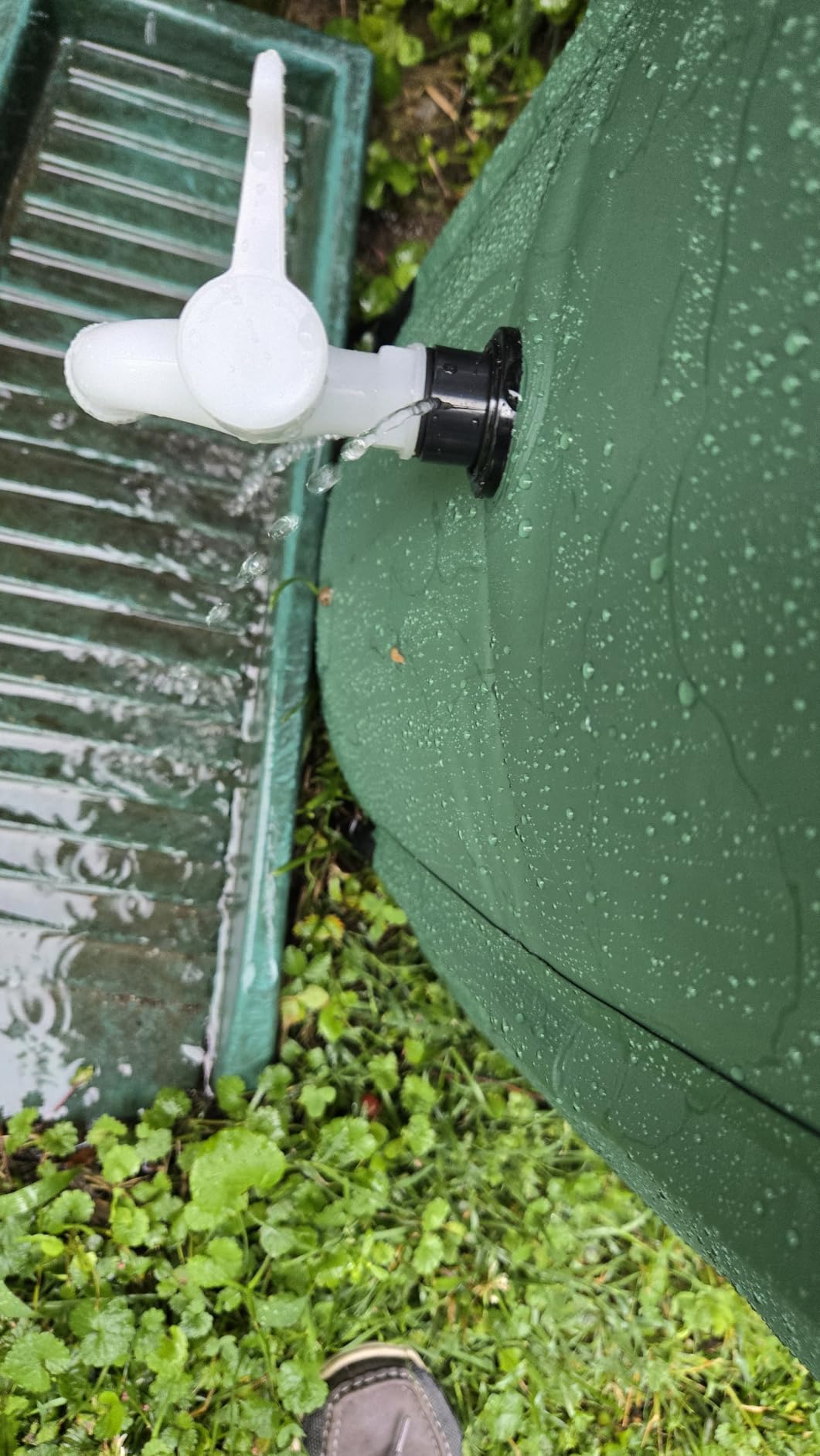 Collapsible Rain Barrel Water Storage Containers-53 Gallon Portable Rainwater Collect System Water Tank to Collect Rainwater from Gutter Downspout Water Catcher with Spigots,Filter&Overflow Kits customer photo 2