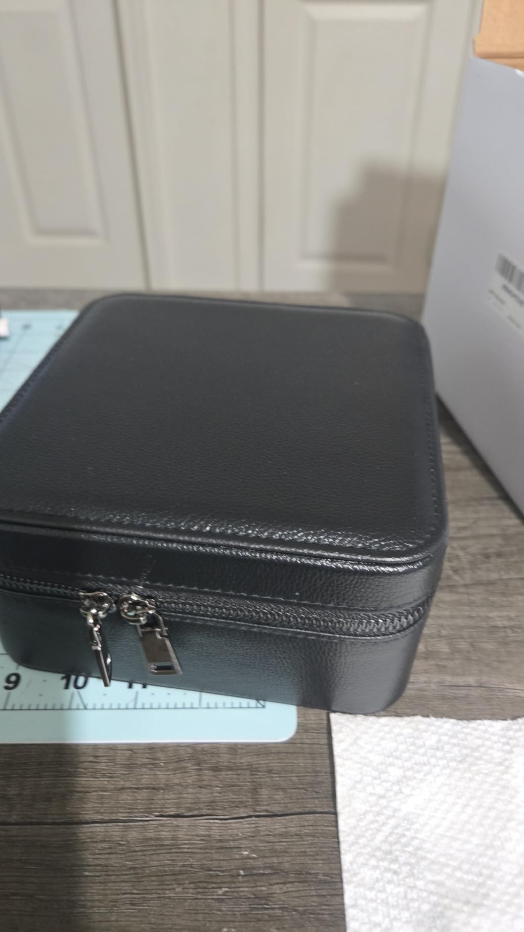 ProCase Travel Watch Case, 2 Slots Mens Jewelry Box -Black | PU Leather Storage Case for Watches, Cufflinks and Accessories, Zippered Carrying Organizer Bag for Man customer photo 1