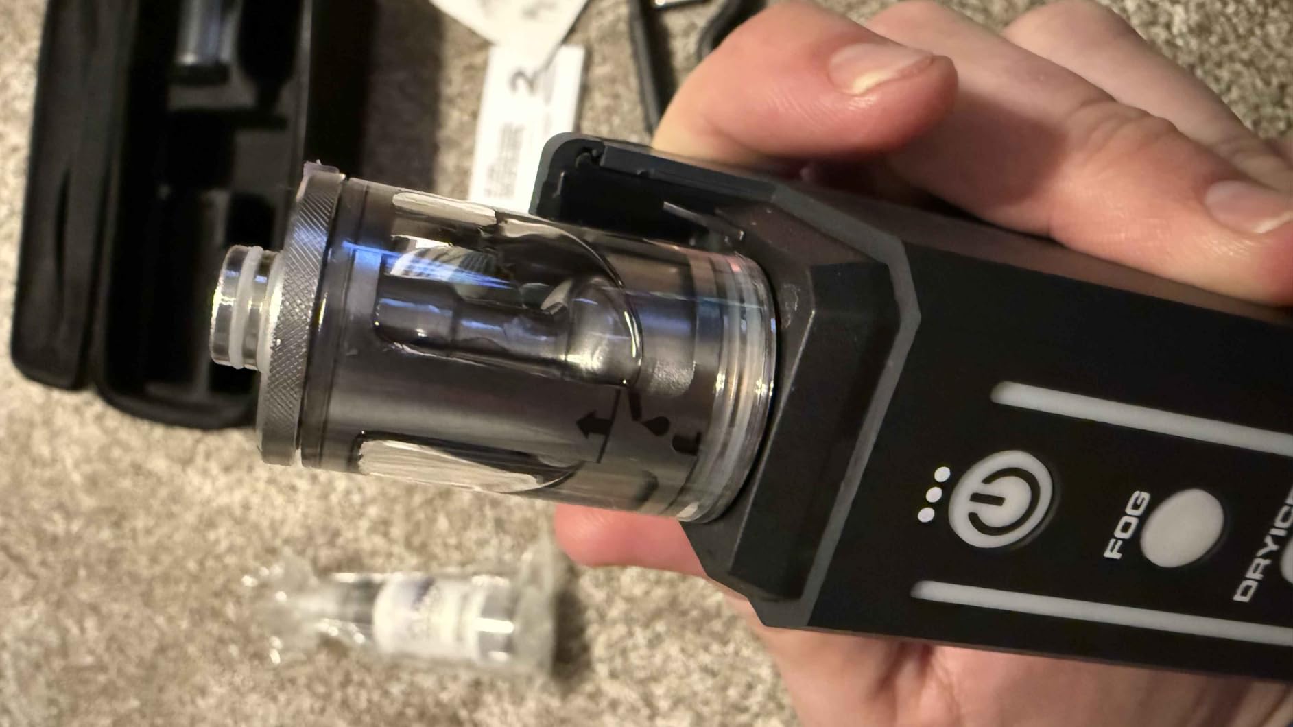 PMI SmokeNINJA PRO HAZER KIT - Portable Fog Machine with Bluetooth, 3rd-Gen Haze Nozzle, USB-C Powered customer photo 1