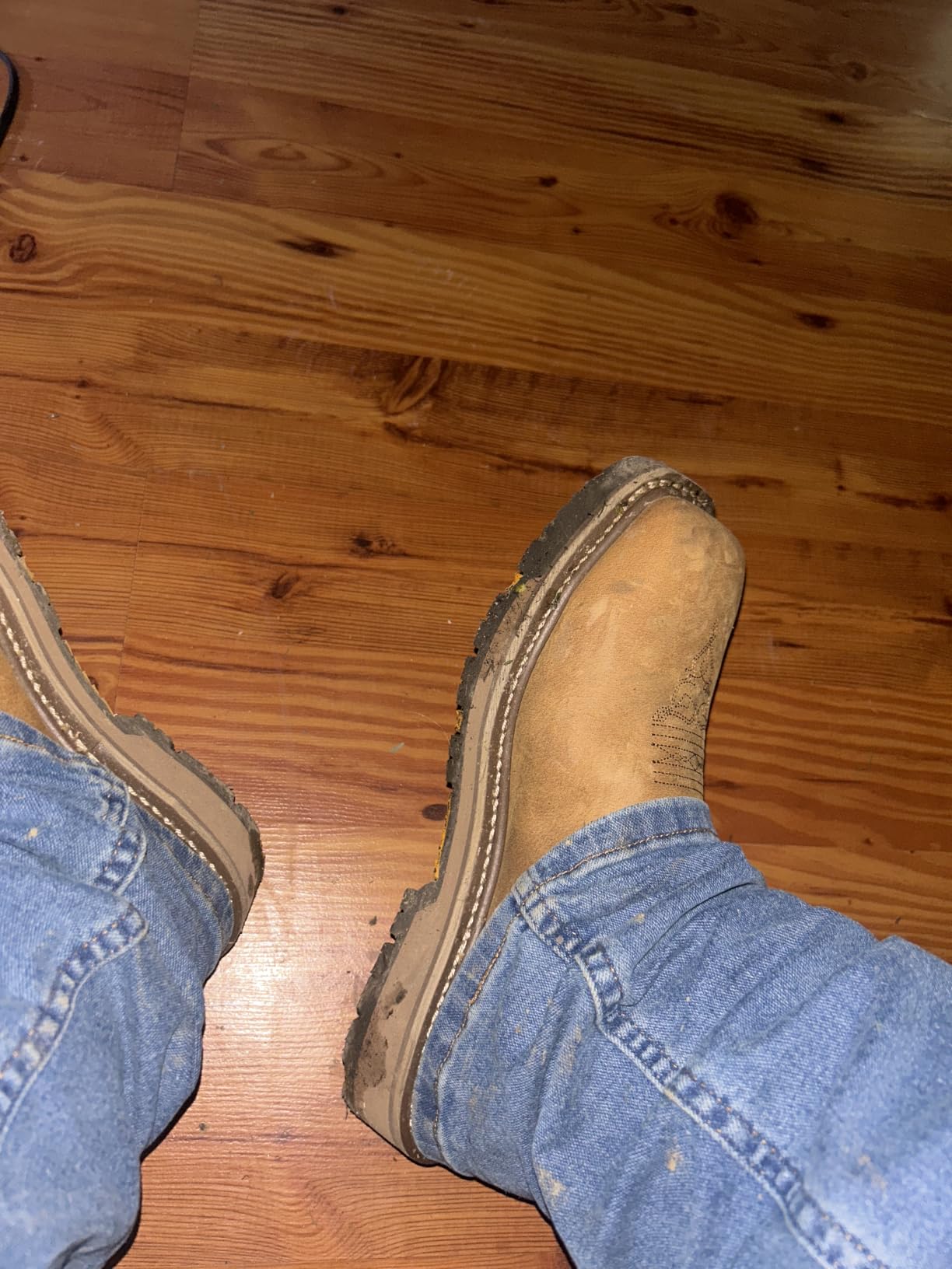 Wolf Leather Work Boots for Men Slip Resistant Insulated Construction Composite Toe customer photo 1