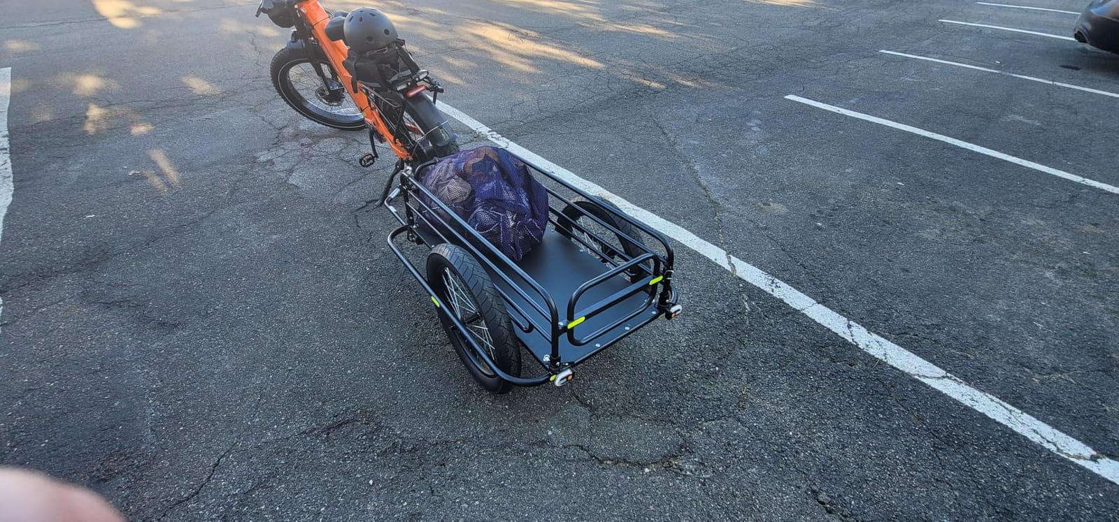 VEVOR Bike Cargo Trailer, 70/275 lbs Load Capacity with Universal Hitch | Foldable Compact Storage & Quick Release 20