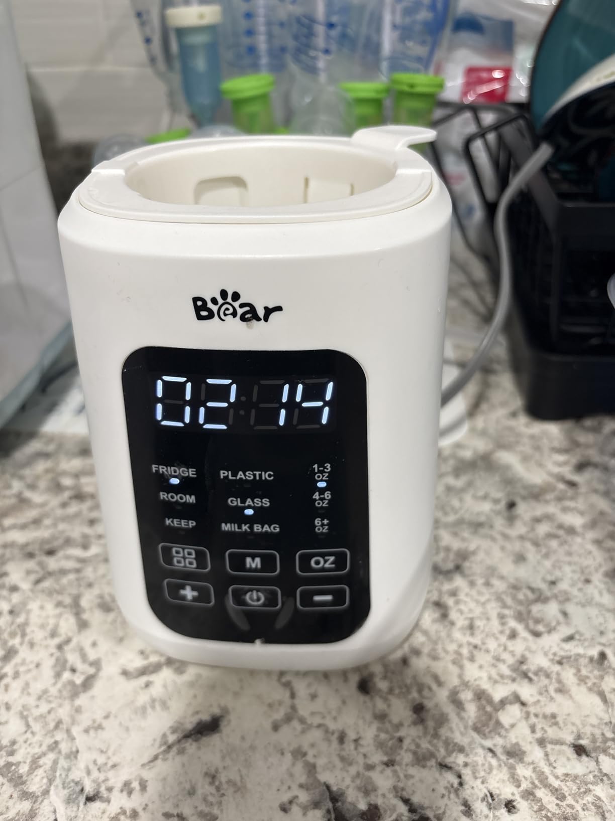Bear Baby Bottle Warmer, Fast Warming Breast Milk Formula, White | Newborn Essentials, Time Temp Control, Automatic Shut Off, at Home Use, Water Bath Heating, Compatible with Baby Bottles customer photo 2