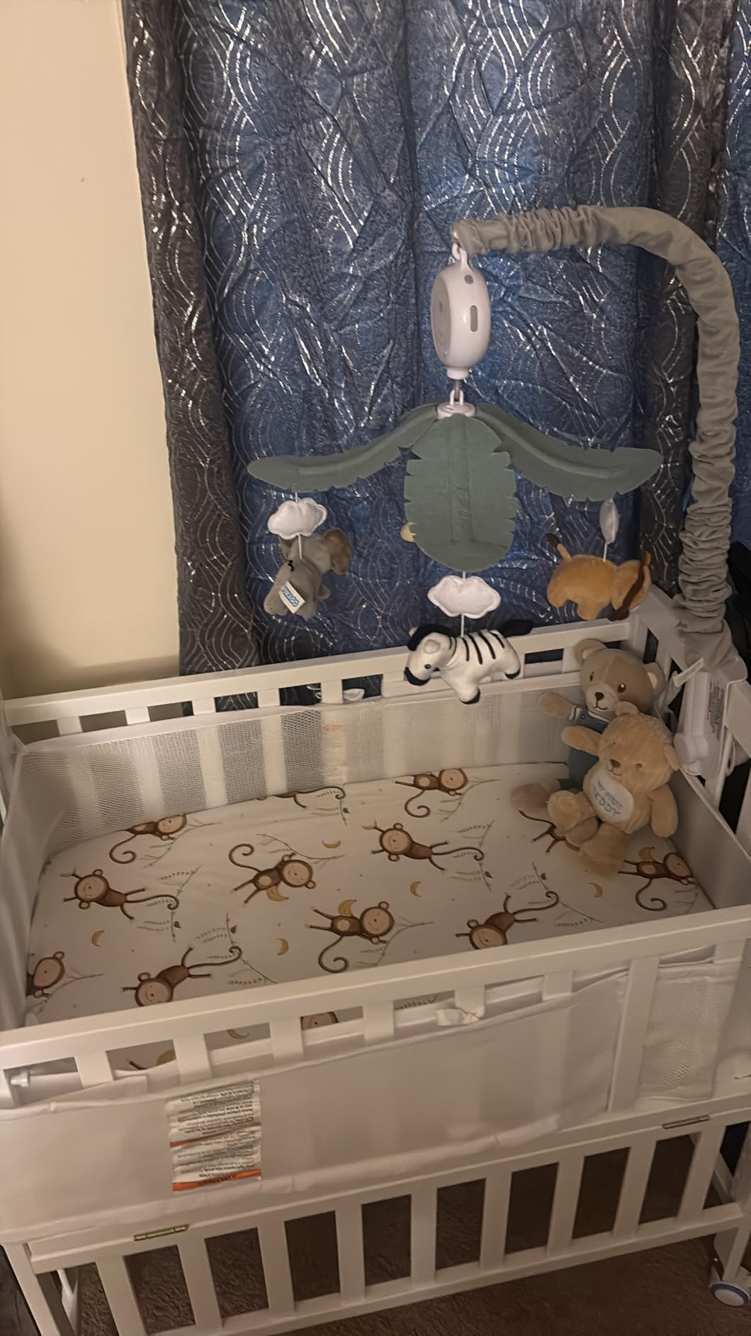 Animals Crib Mobile for Boys & Girls - Safari Baby Mobile for Crib with Upgraded 3-Mode Music Box, Fits Standard Cribs, Nursery Mobiles customer photo 1