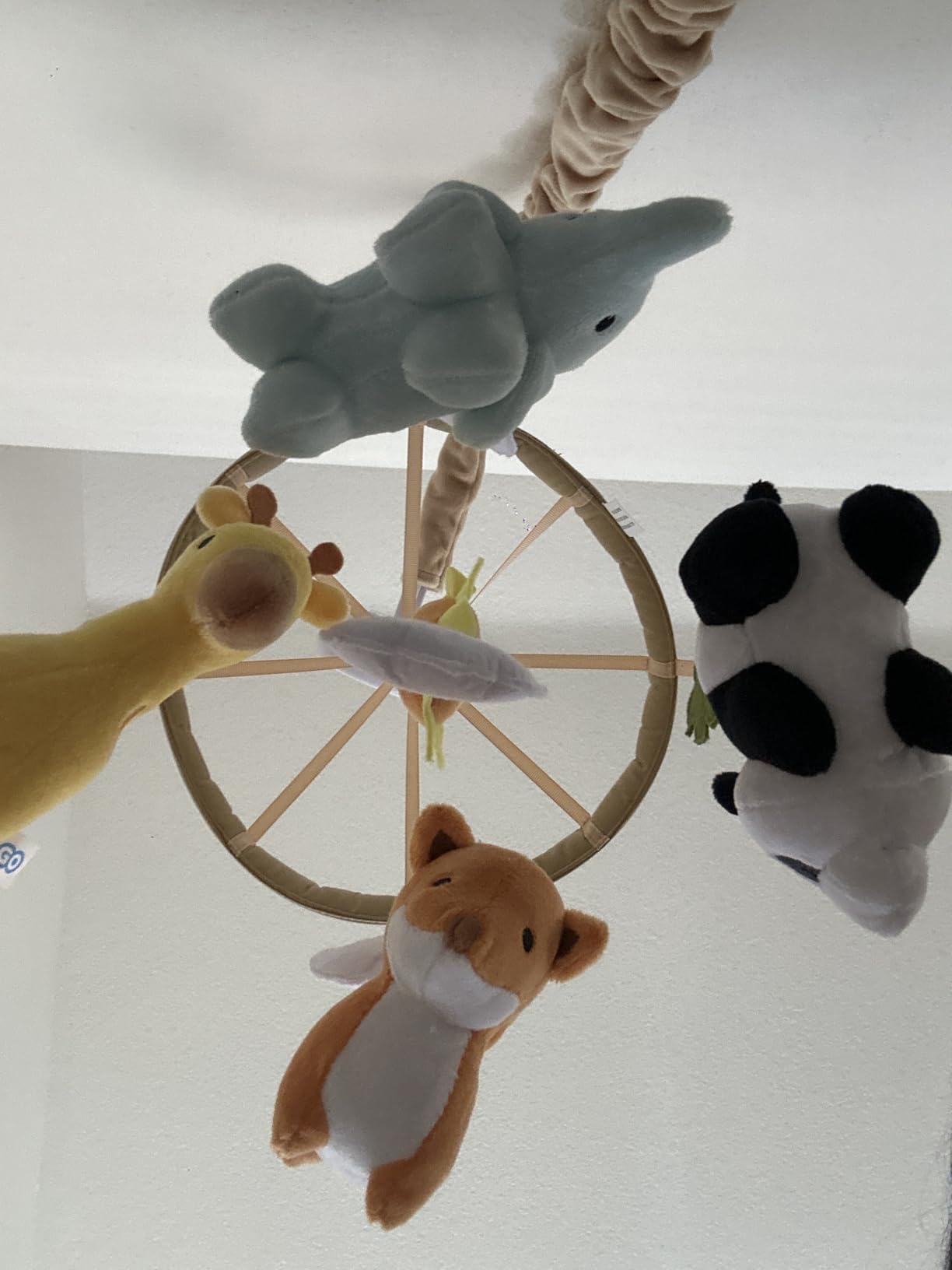 Animals Crib Mobile for Boys & Girls - Safari Baby Mobile for Crib with Upgraded 3-Mode Music Box, Fits Standard Cribs, Nursery Mobiles customer photo 2