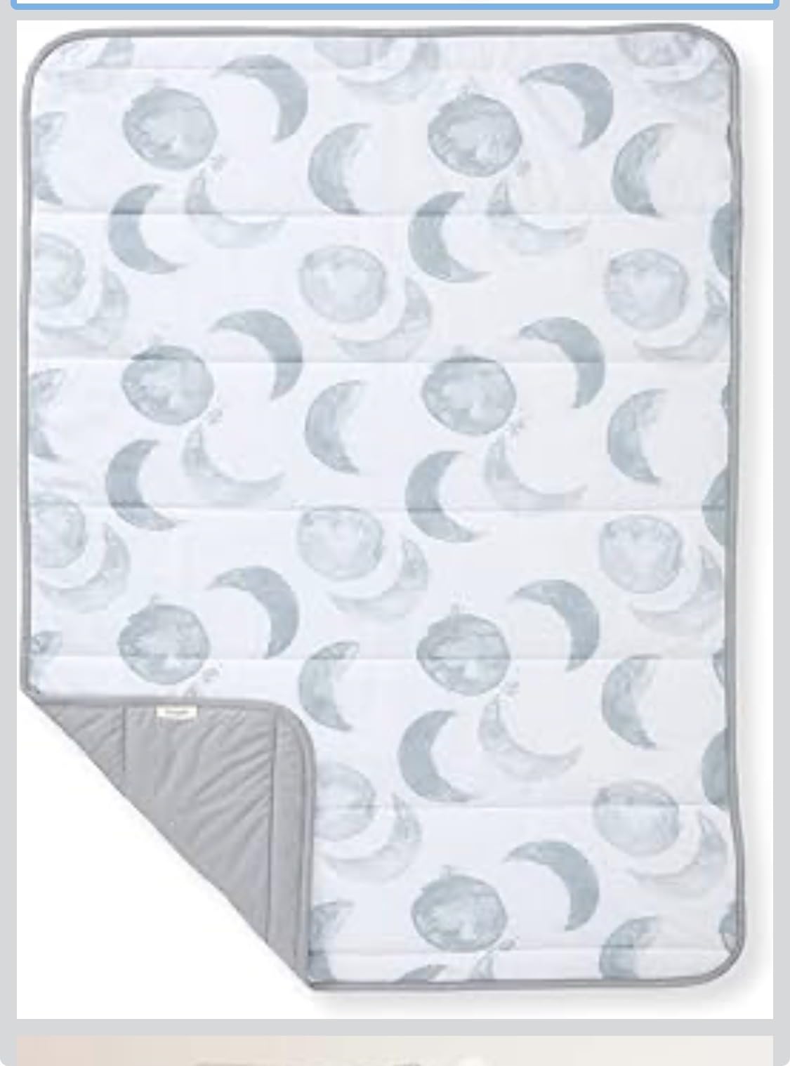 Burt's Bees Baby Organic Cotton Infant Reversible Blanket, Nursery Bedding | Breathable 100% organic cotton all purpose blanket, perfect for tummy time in the nursery customer photo 1