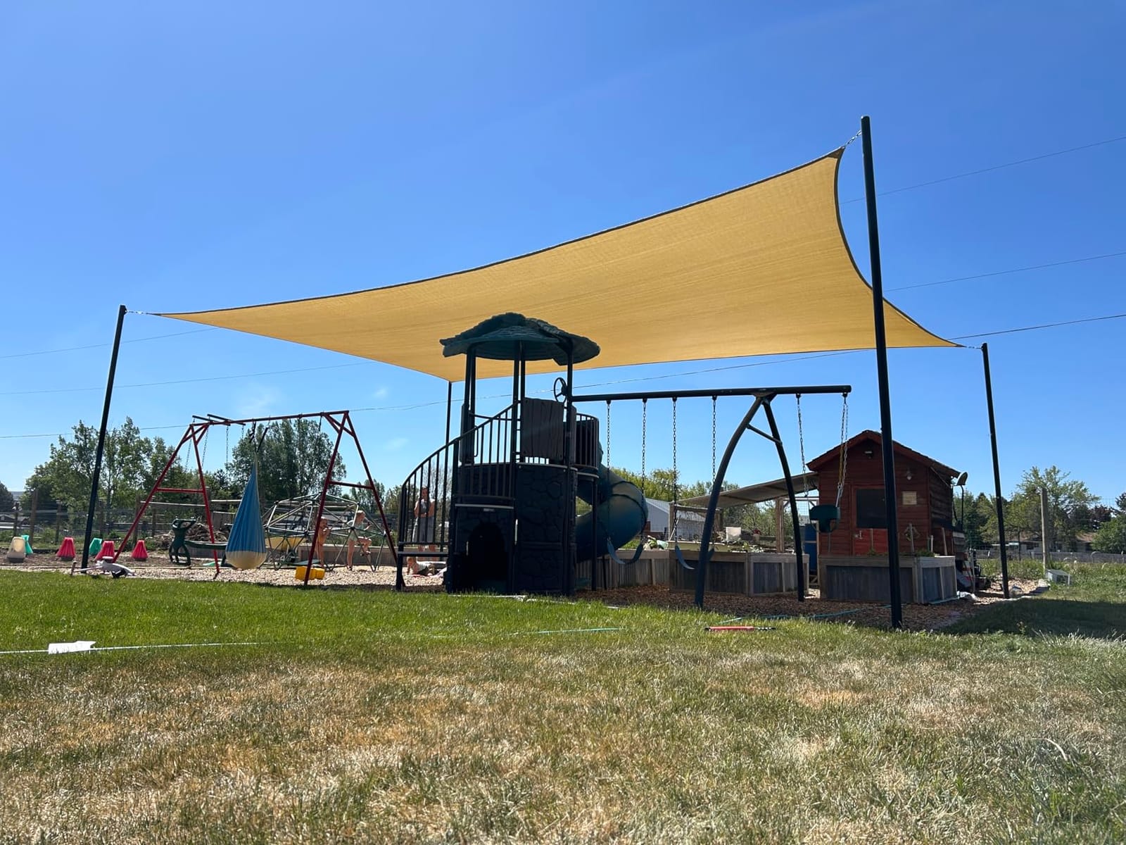 ColourTree Heavy Duty 16' x 20' Beige Sun Shade Rectangle Pro Ring Shade Sail, 260 GSM Commercial Grade UPF50 Sunshade, Reinforced Corners & Edges - 5 Years Warranty (We Make Custom Size) customer photo 1