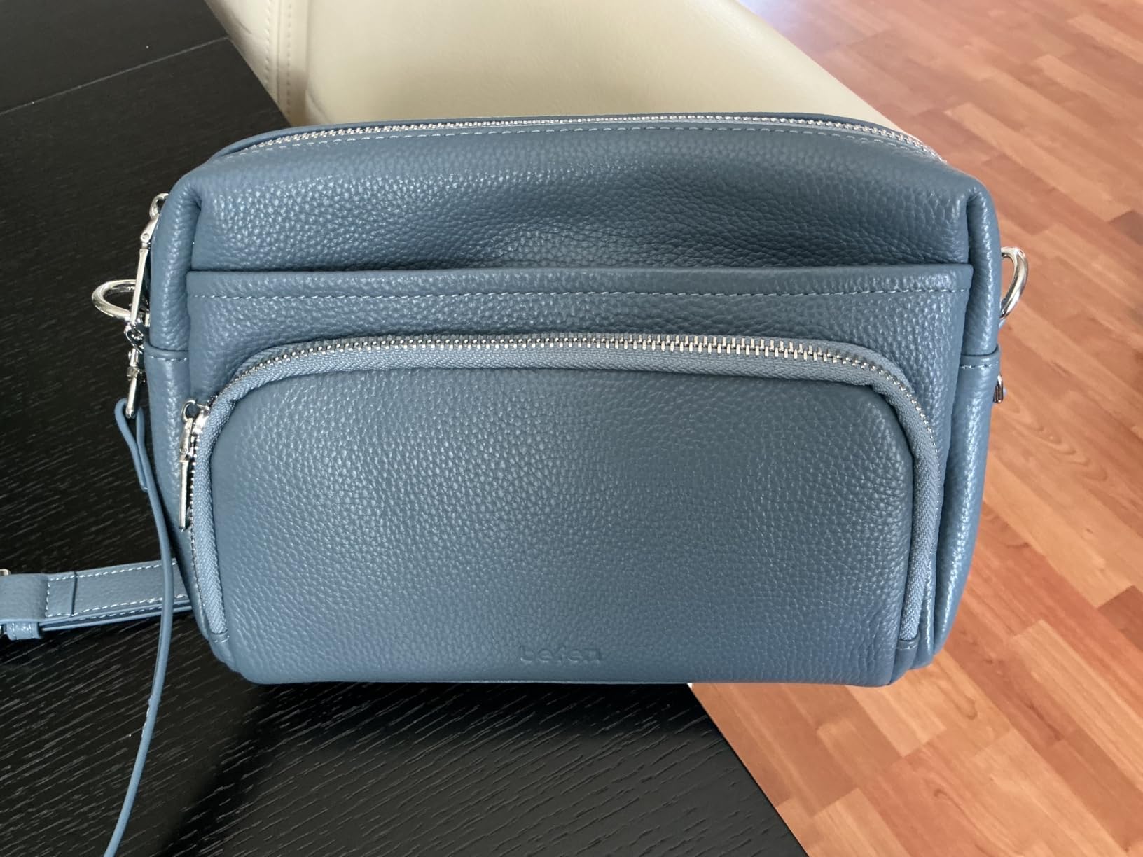befen Genuine Leather Crossbody Bags for Women Leather Wallet Travel Purse | Real Leather, Purse with Built in Wallet, RFID Blocking Card Slots, Crossbody Bag with Wallet, Detachable Shoulder Strap customer photo 2