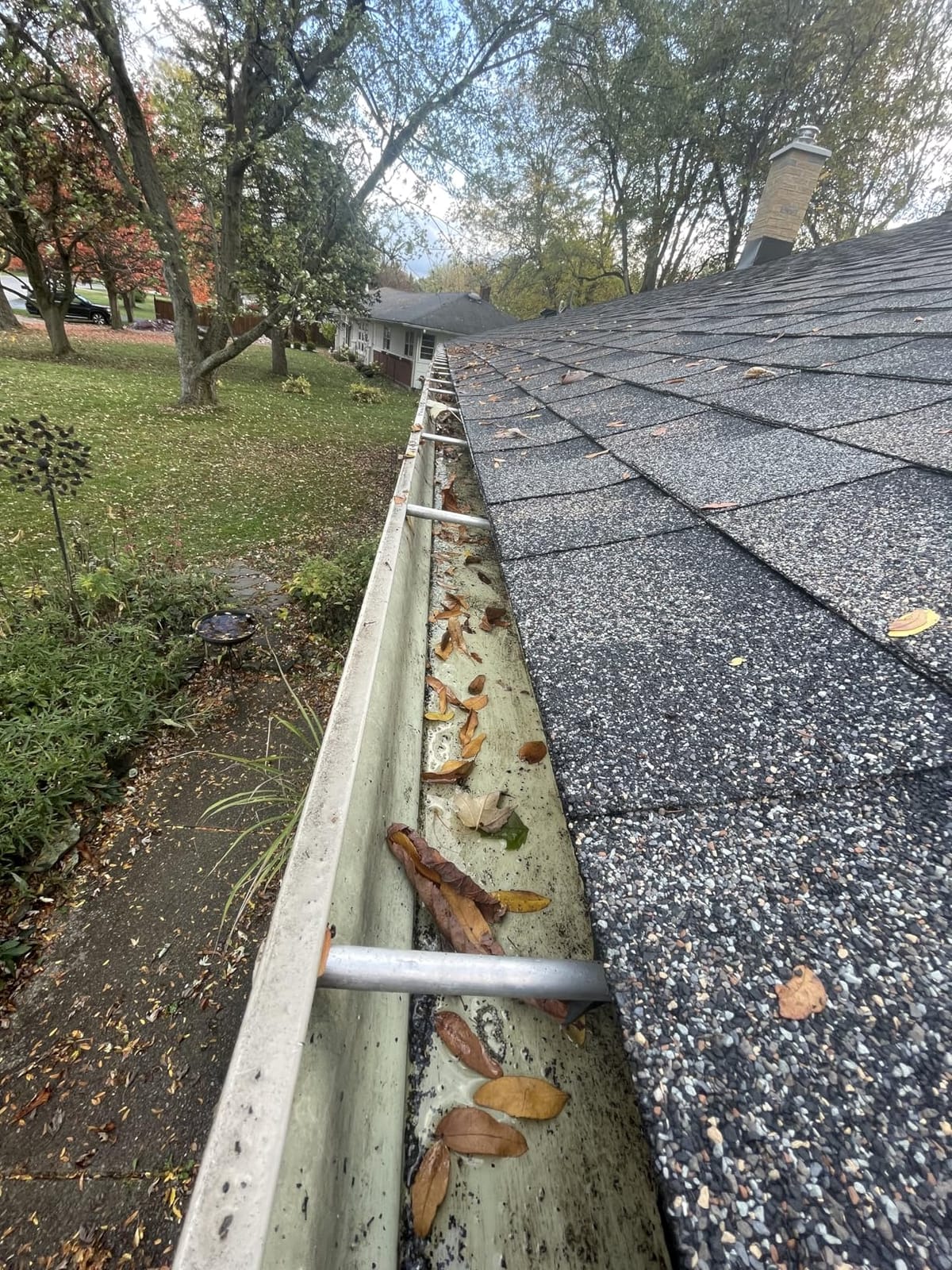 Alloyman Roof Gutter Cleaning from The Ground, 40V Cordless Leaf Blowers | 55