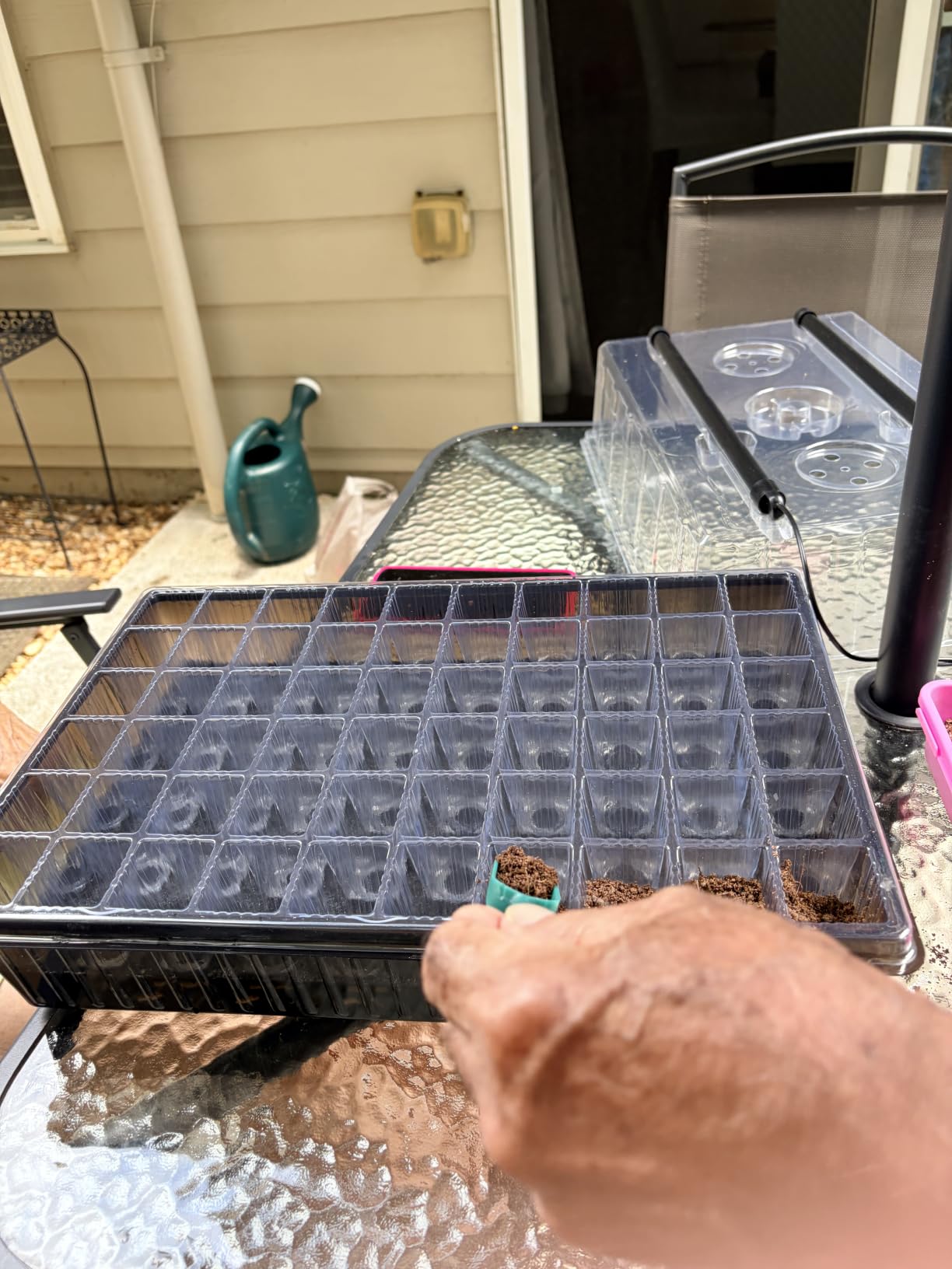 Patigrow 120-Cell Self-Watering Seed Starter Tray with Grow Light, Seed Starter Kit with 4.07