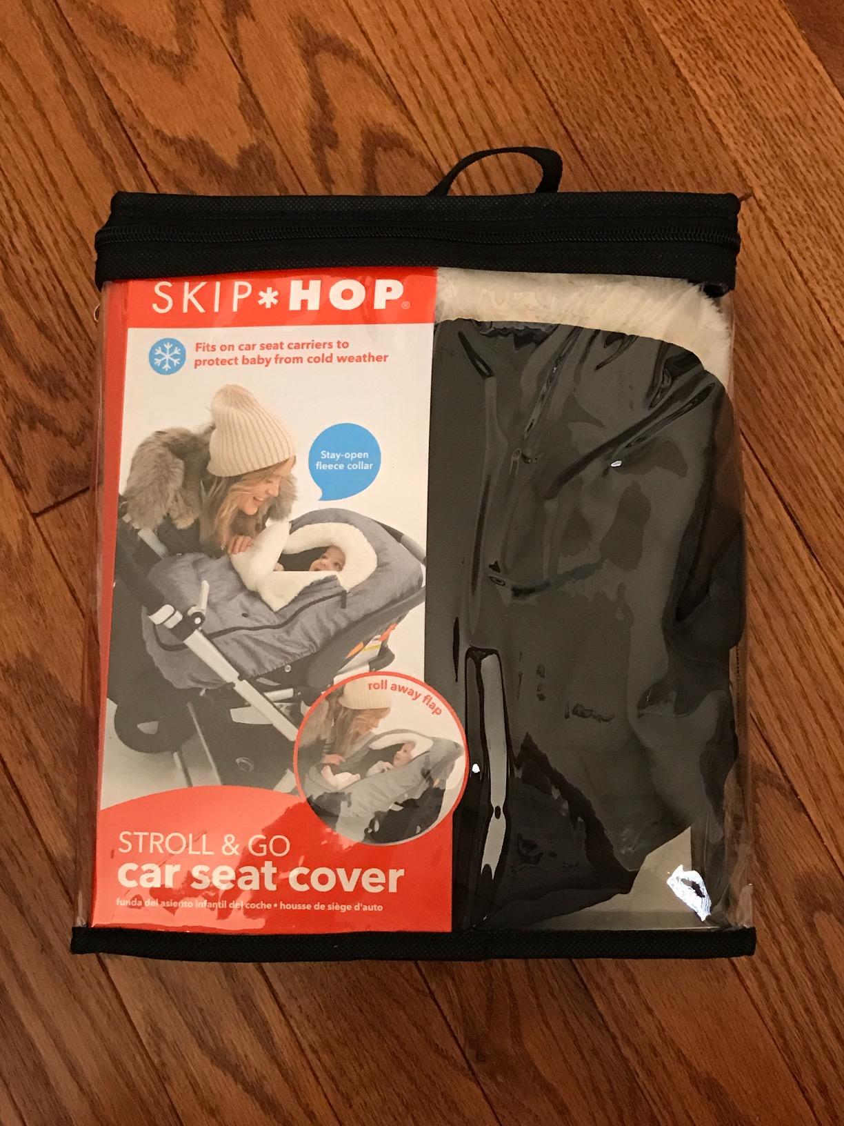 Skip Hop All Seasons Baby Car Seat Cover 4 in 1 Universal Fit with UPF40+ Sunshade and Water Resistant Fabric Oat customer photo 1